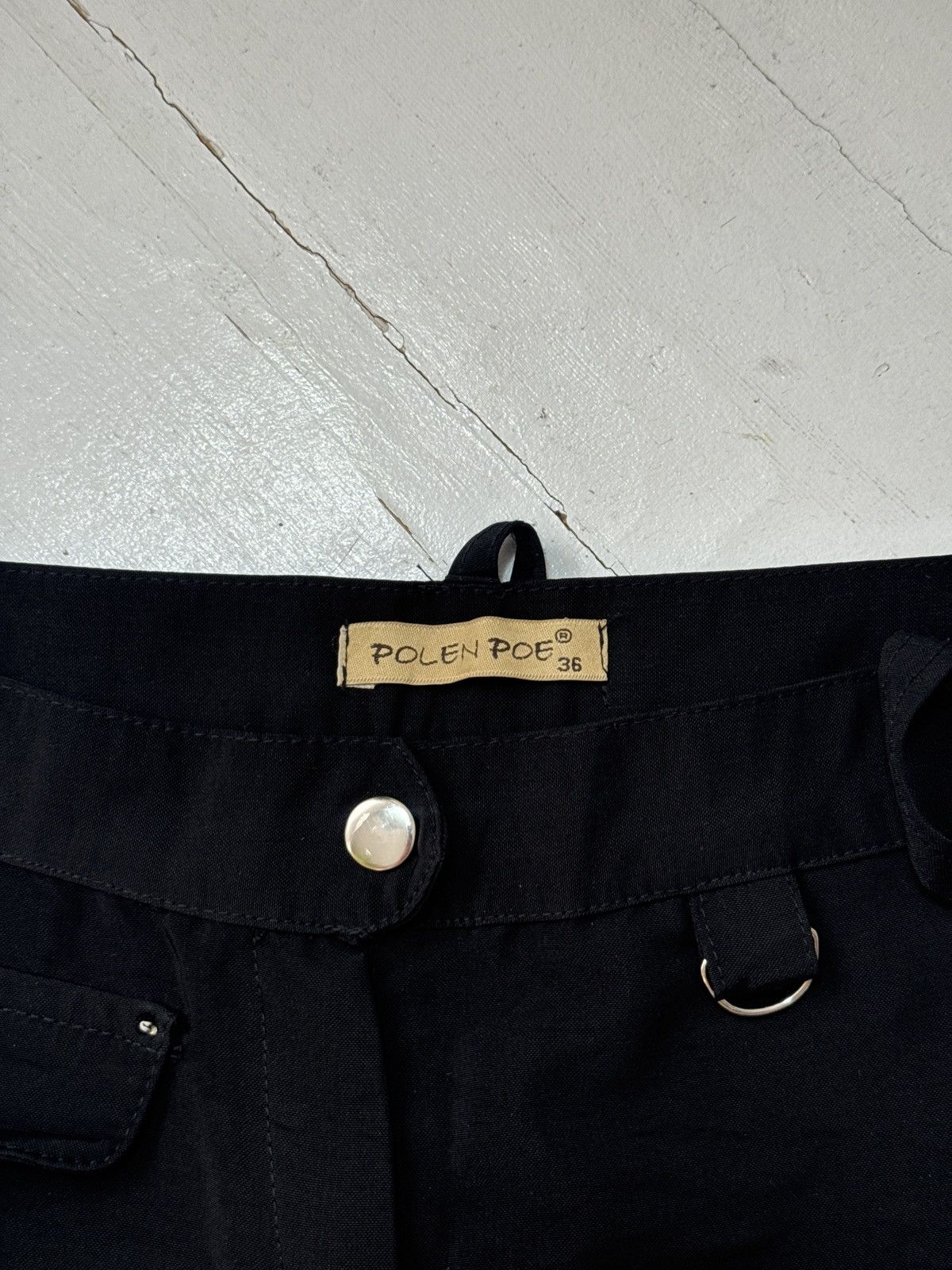 Other VINTAGE AVANT GARDE 2000s NYLON STYLE PANTS Size 26" / US 2 / IT 38 - 7 Thumbnail
