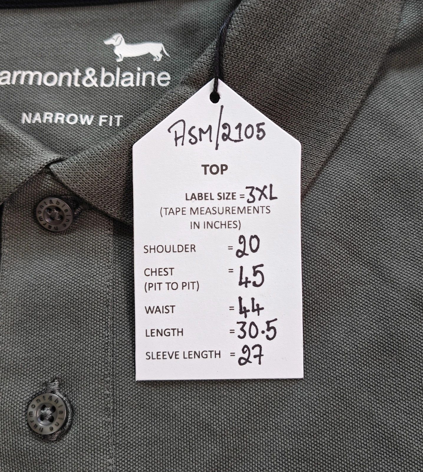 Harmont & Blaine Harmont & Blaine Longsleeves Polo Shirt ASM/2105 Size US XXL / EU 58 / 5 - 6 Thumbnail