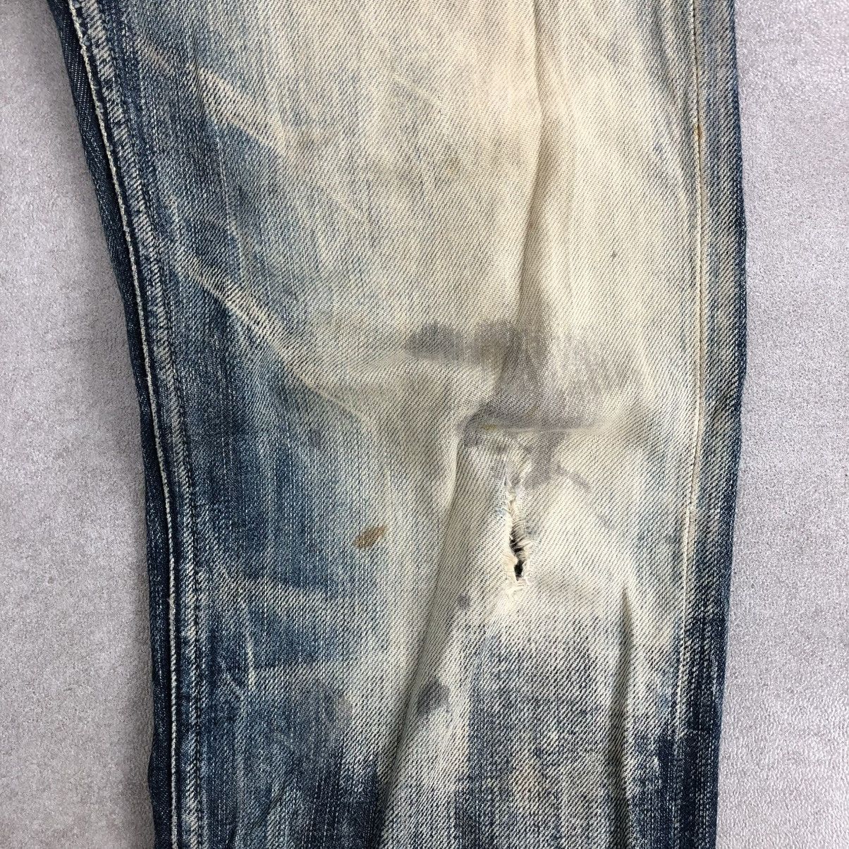Diesel × If Six Was Nine × Le Grande Bleu (L.G.B.) 🇮🇹 2000s Diesel Industry Koolter Distressed Faded Jeans Size US 29 - 7 Thumbnail