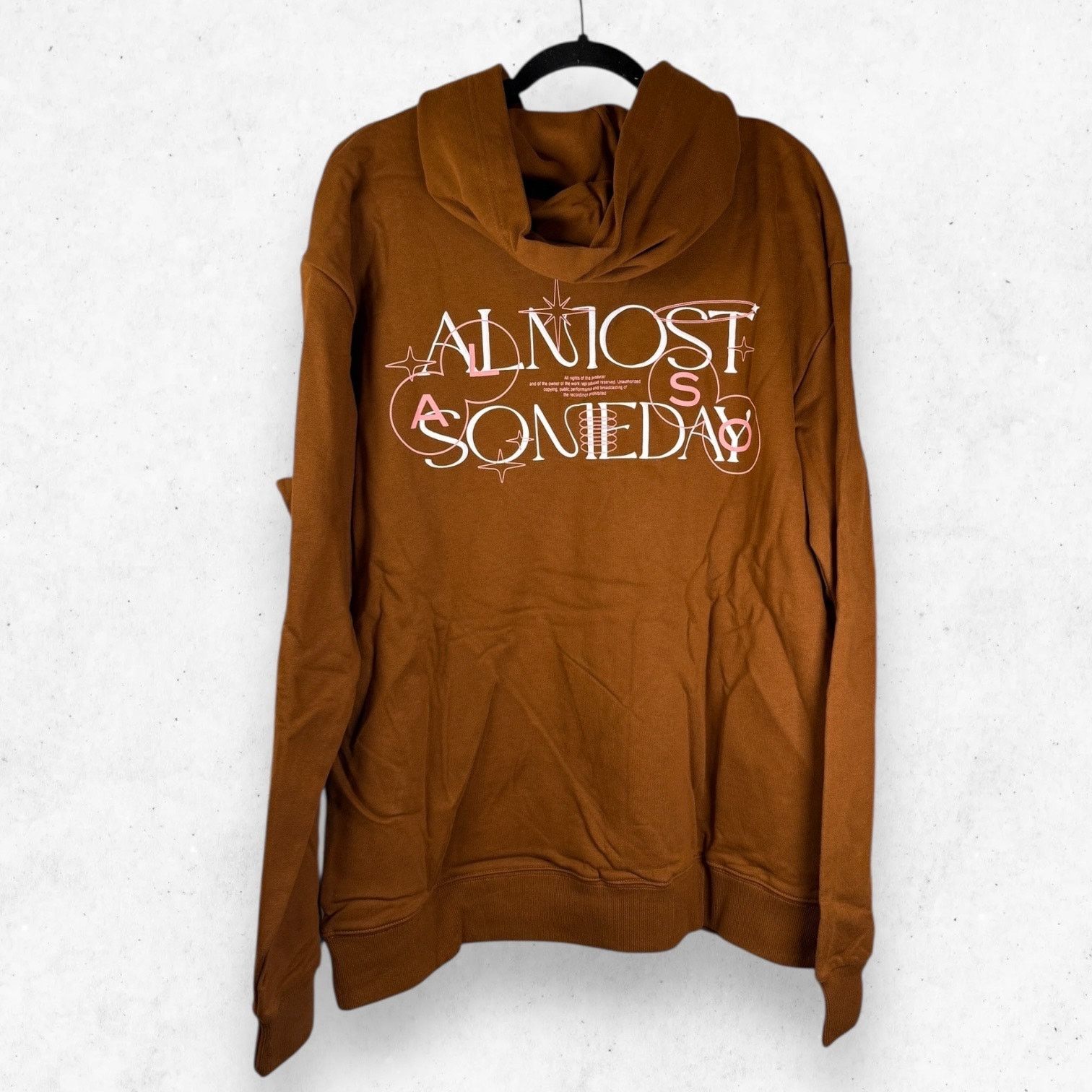 Other Almost Someday Brown Hoodie Men's XL 100% Cotton NWT Size US XL / EU 56 / 4 - 2 Thumbnail