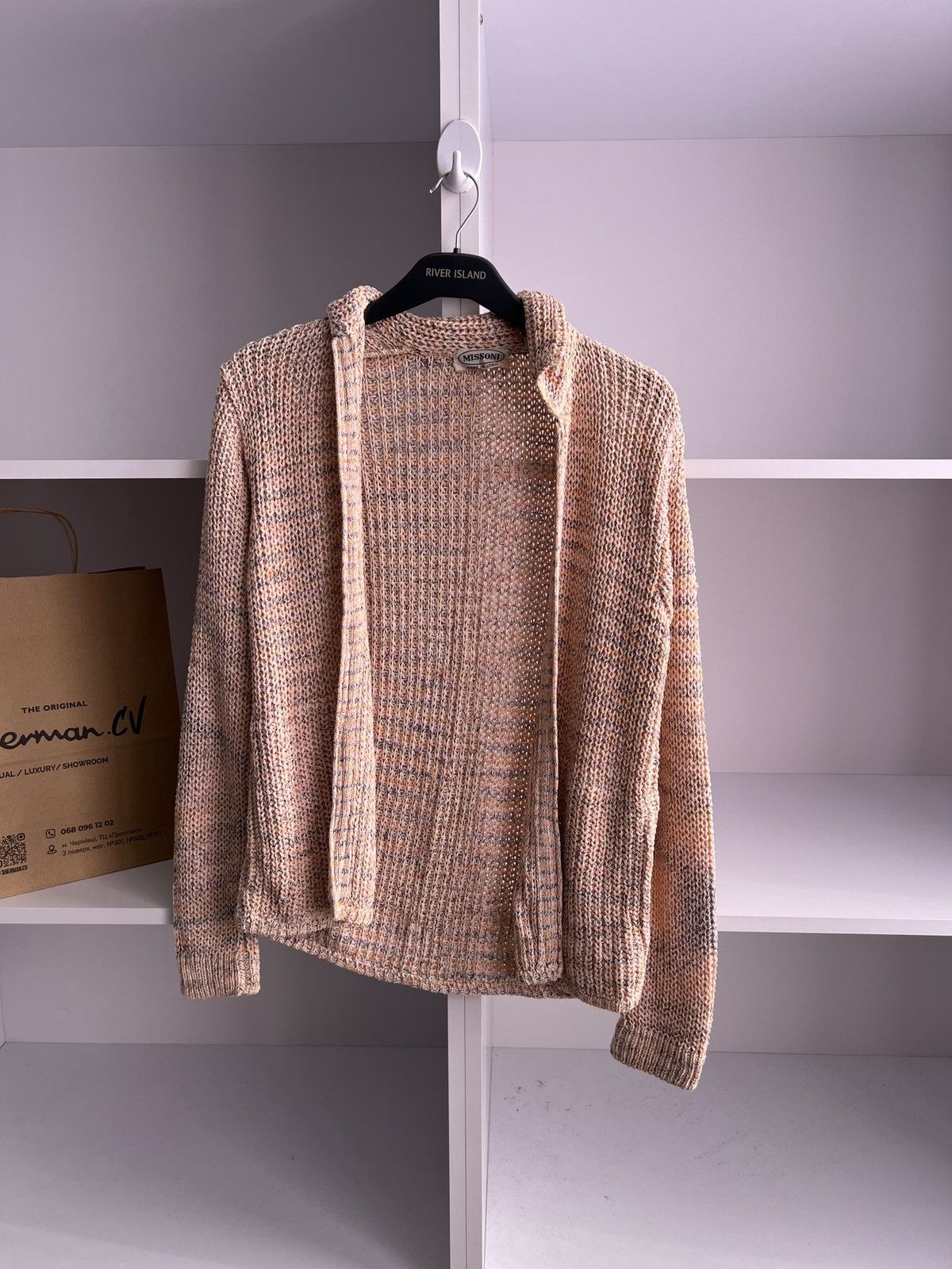 Designer × Missoni × Vintage Vintage Missoni Pink Buttoned Blend women’s Cardigan Size M / US 6-8 / IT 42-44 - 5 Thumbnail
