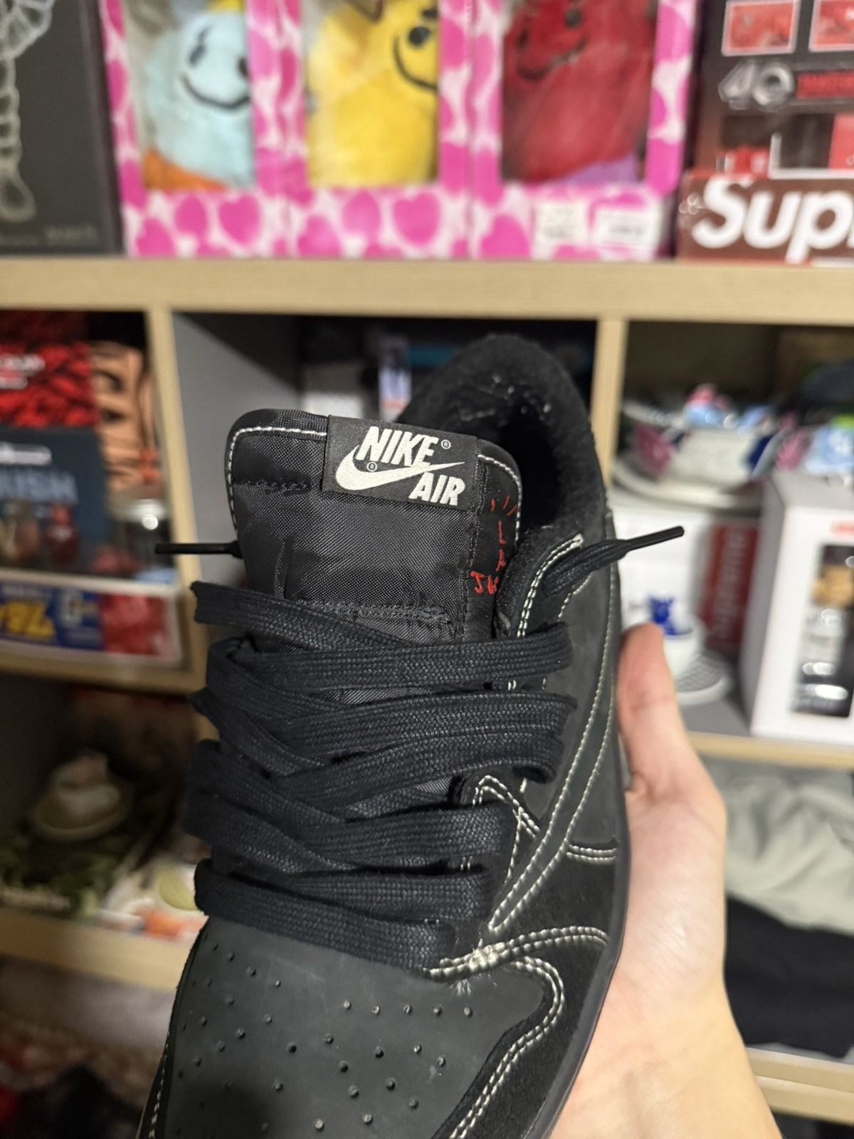 Nike × Travis Scott Air Jordan 1 Low Travis Scott Black Phantom Size US 8 / EU 41 - 6 Thumbnail