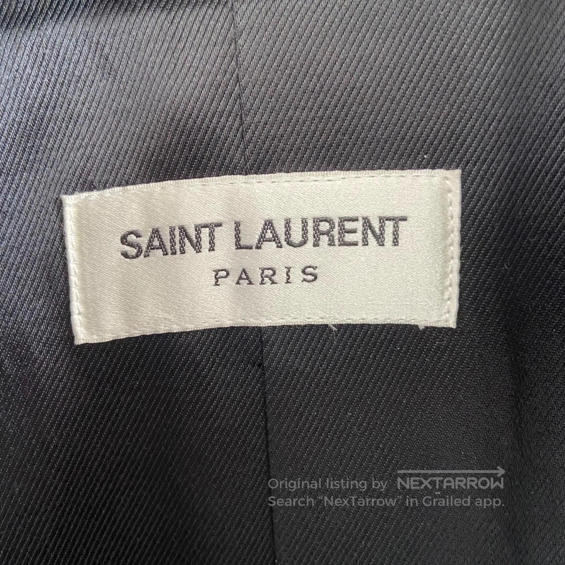 Saint Laurent Paris Saint Laurent Black Wool Coat. Size US M / EU 48-50 / 2 - 6 Thumbnail