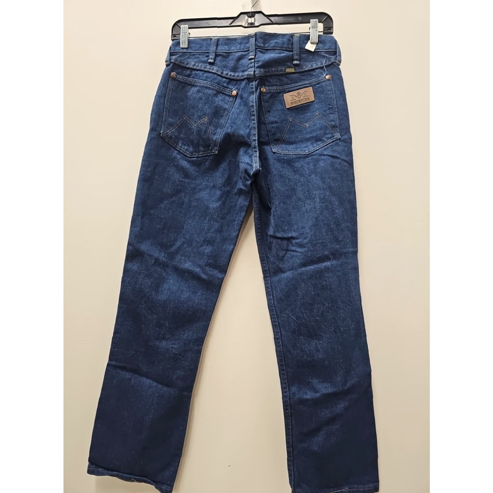 Denime VINTAGE Maverick Jeans Denim 31x30 5-Pocket USA Straight Mens Blue 80s 70s Workwear Ranch Americana Deadstock Real measurements 30x29.5 Size US 31 - 4 Thumbnail