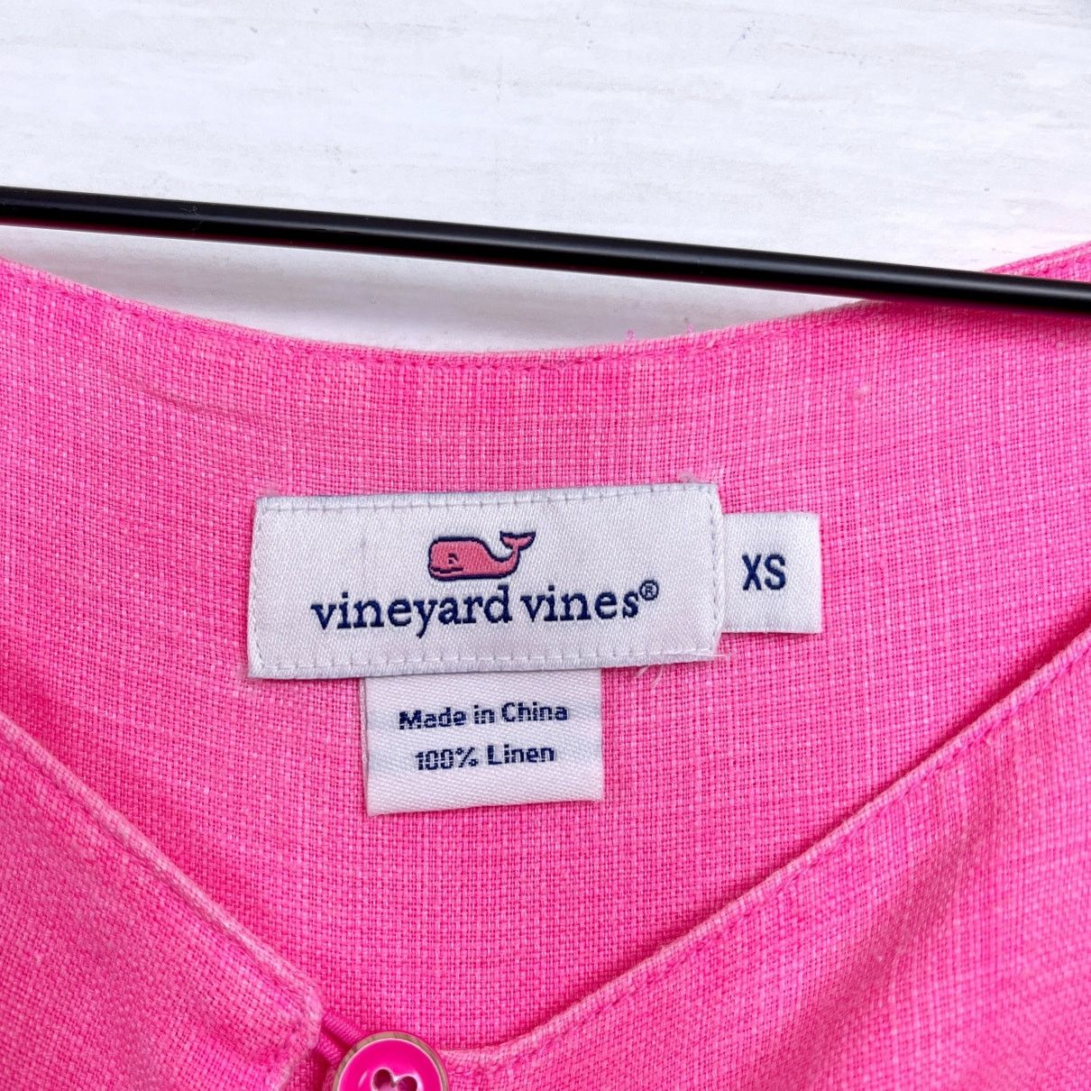 Vineyard Vines Vineyard Vines Linen Side Pocket Shift Dress Pink Womens XS Size XS / US 0-2 / IT 36-38 - 6 Thumbnail