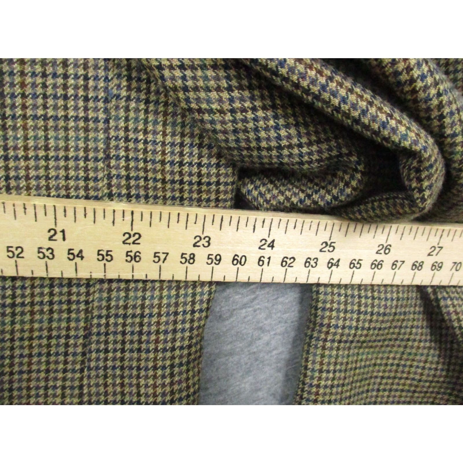 Ralph Lauren VINTAGE LAUREN RALPH LAUREN Sport Jacket 44 L Wool Gray Blazer Herringbone Tweed Sportcoat Mens Size 44R - 4 Thumbnail