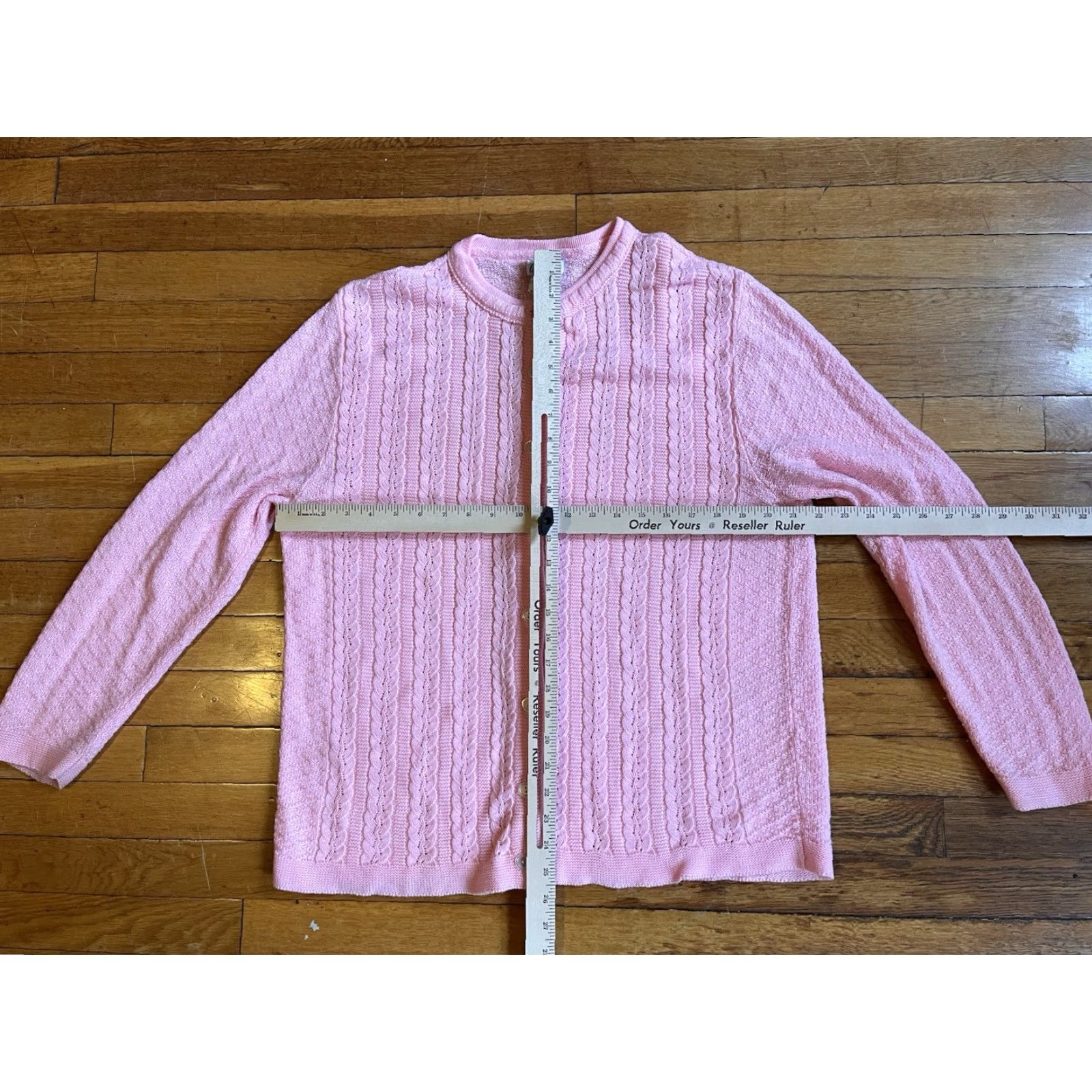 Pinko VINTAGE Cuddle Knit Cardigan Sweater Women’s Small Pink Cottagecore Granny 80s Size S / US 4 / IT 40 - 6 Thumbnail