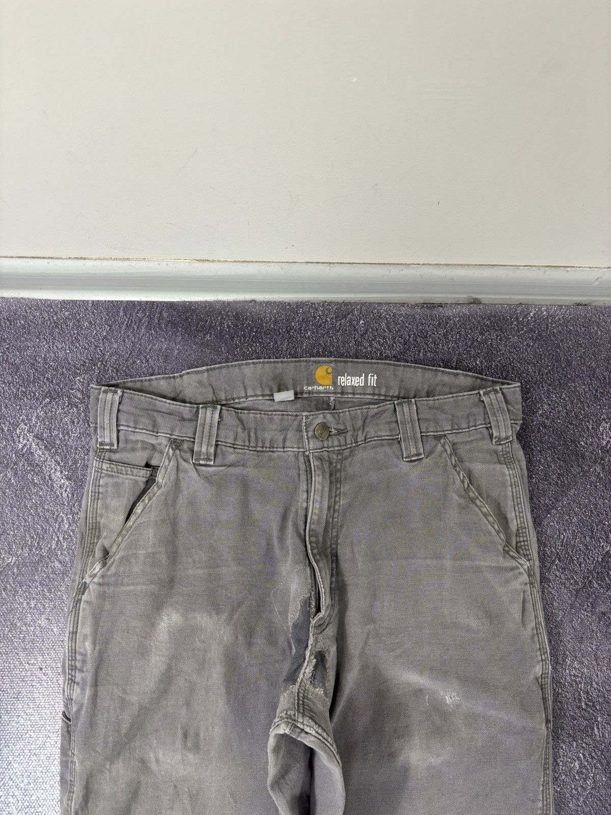 Carhartt Vintage Carhartt Y2K Relaxed Fit Workwear Gray Baggy Pants Size US 34 / EU 50 - 9 Thumbnail