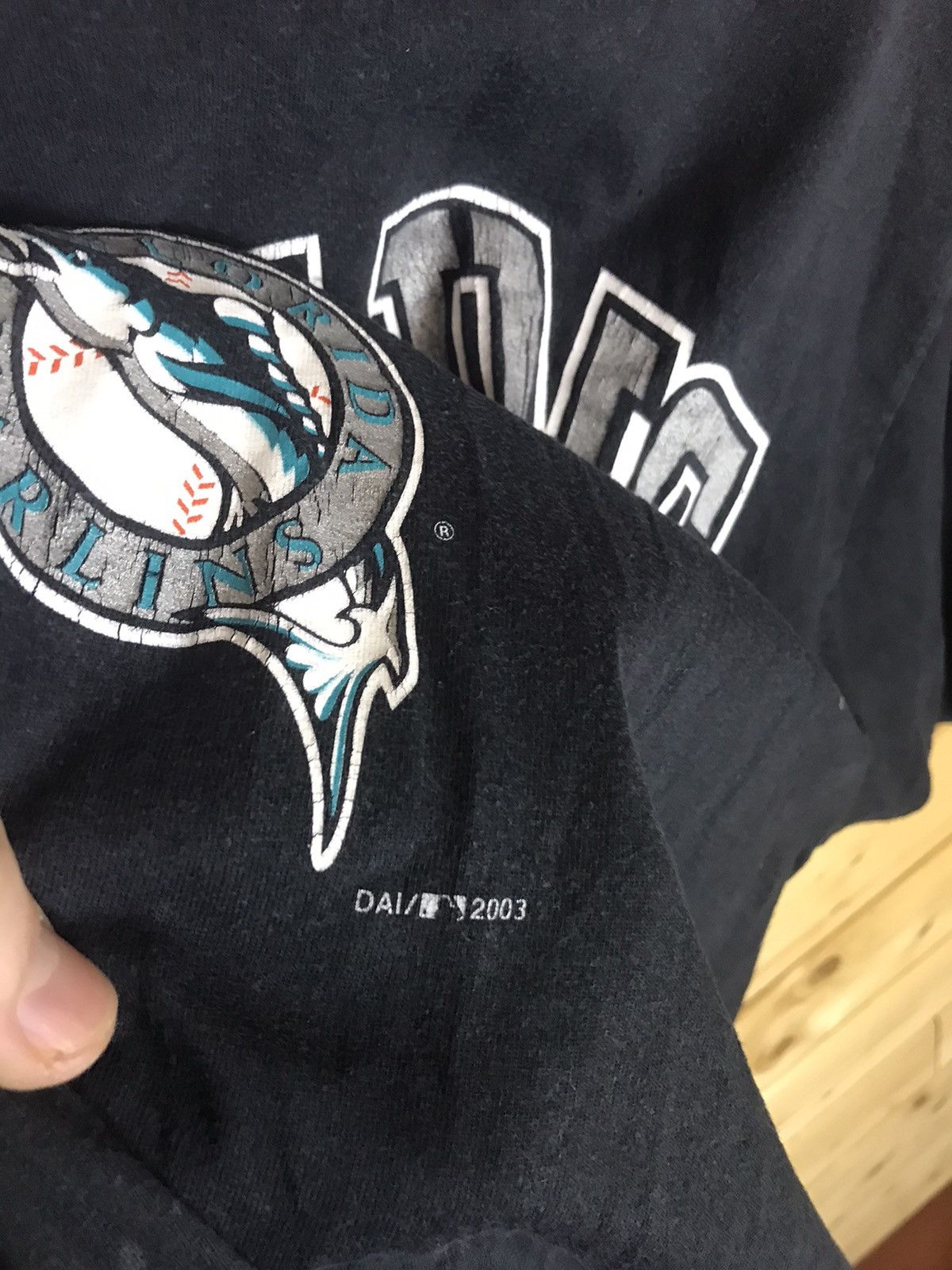MLB Vintage 2003 MLB Florida Marlins faded t-shirt Size US XL / EU 56 / 4 - 5 Thumbnail
