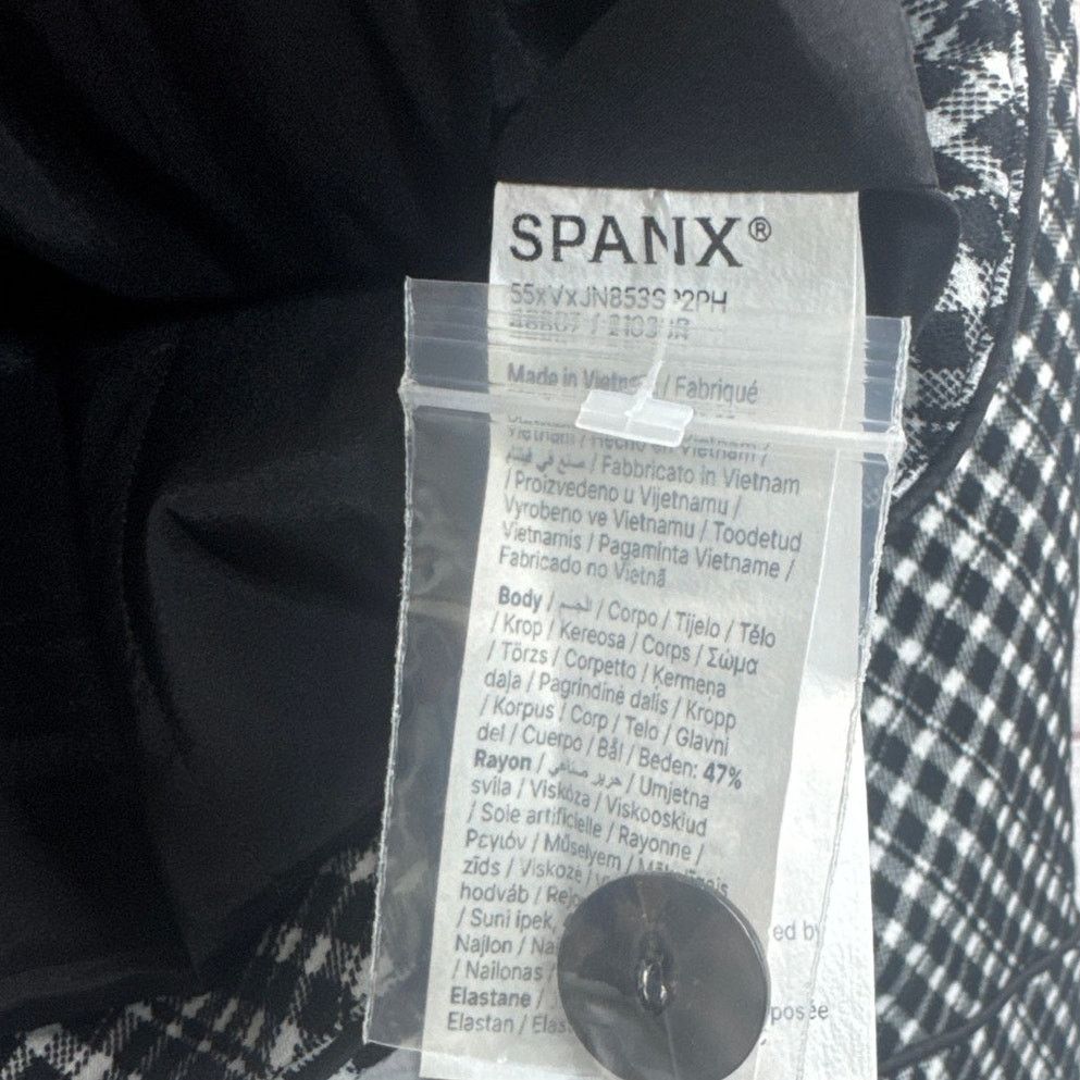 Spanx NWT Spanx Ponte Jacquard Plaid Lady Jacket Black White Size L / US 10 / IT 46 - 9 Thumbnail