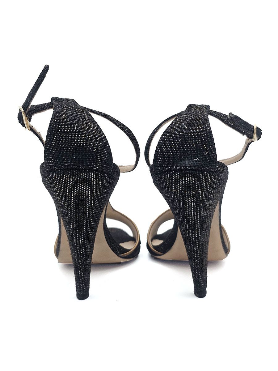 Oscar De La Renta Oscar de la Renta Embroidered Cloth Leather Sandals Size 37 Size US 7 / IT 37 - 9 Thumbnail
