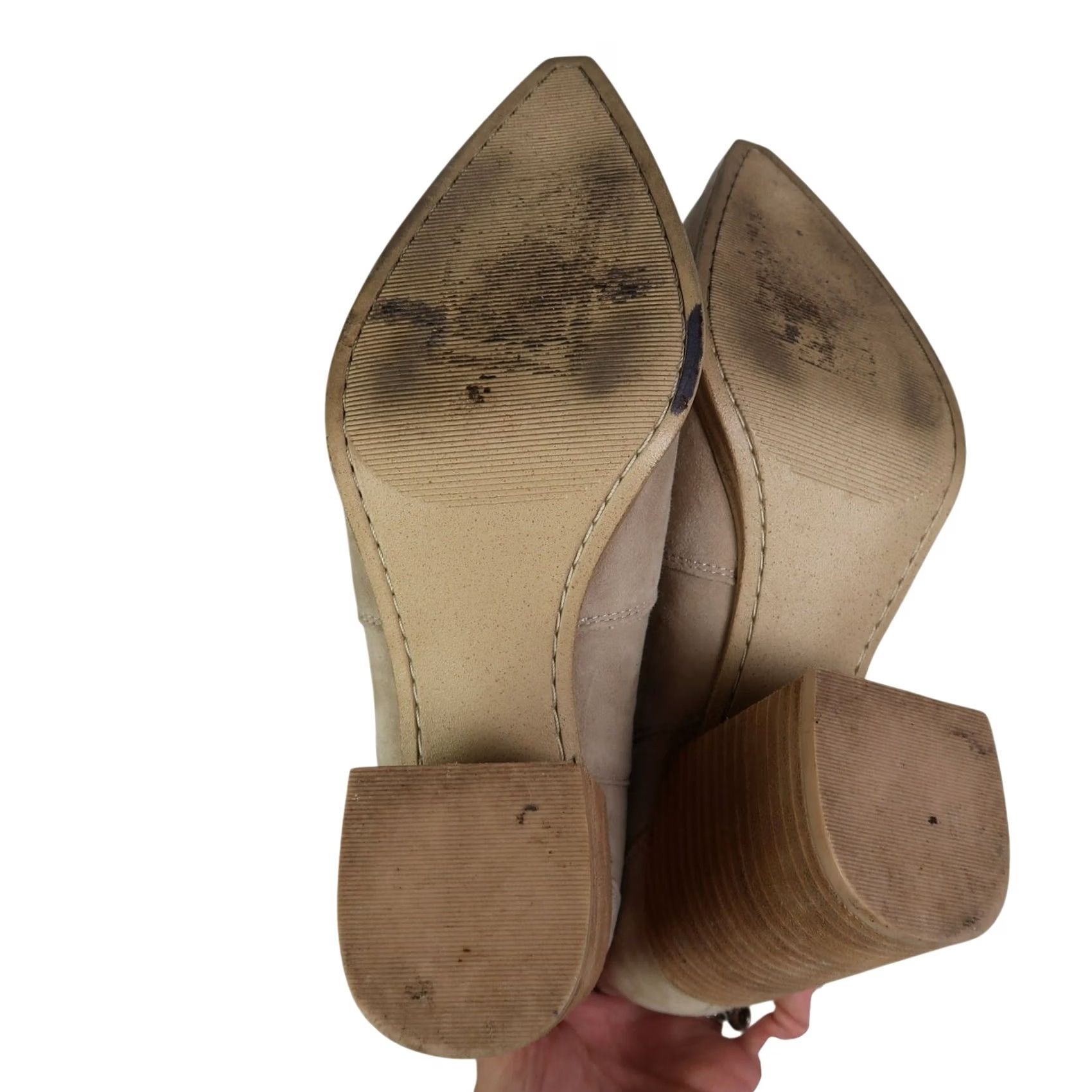 Steve Madden Steve Madden Chaya Tan Suede Pointed Toe Cut-Out Ankle Boots Women 9 Bootie Western/Casual Size US 9 / IT 39 - 5 Thumbnail
