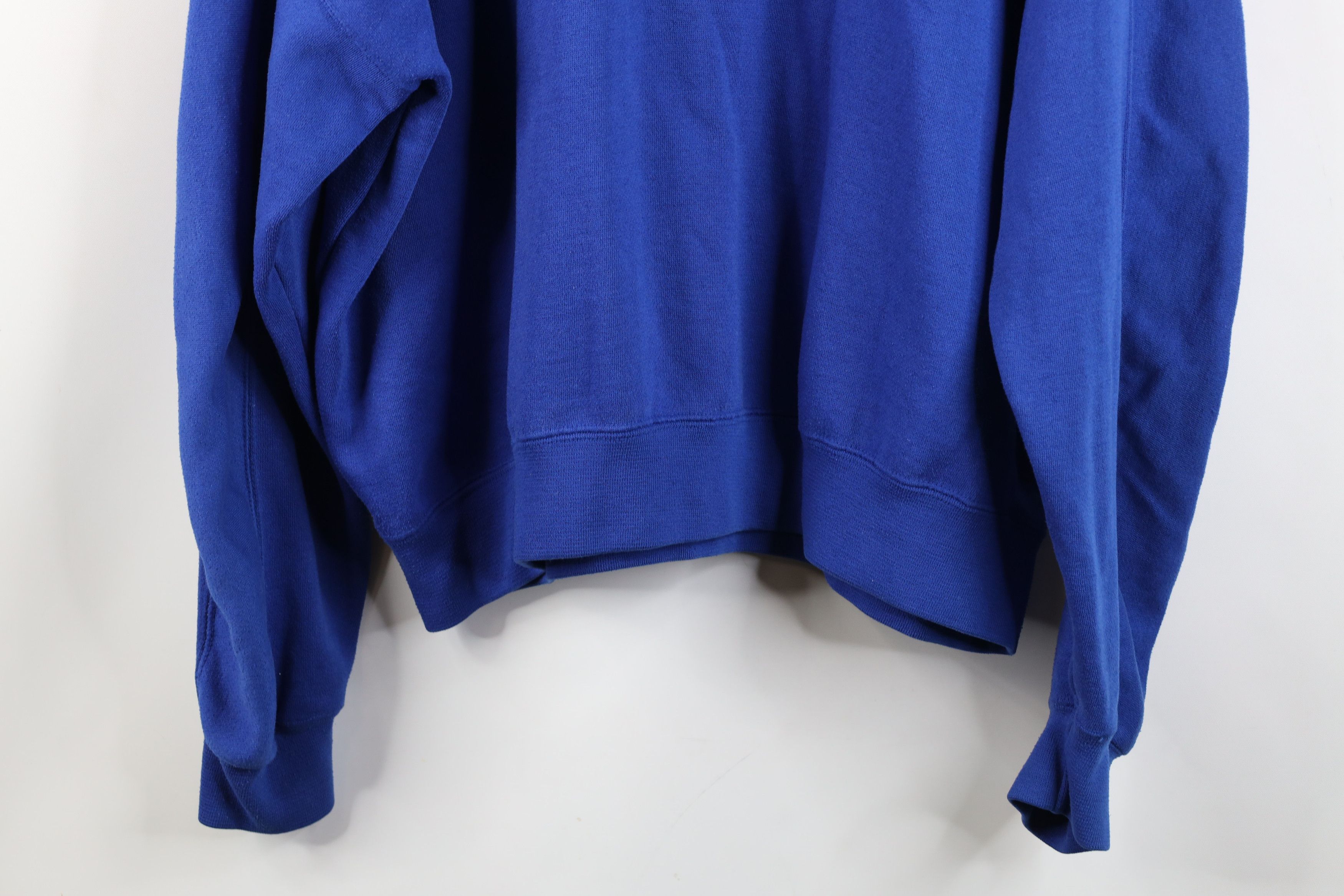Vintage Vintage 90s Streetwear Fit Collared Pullover Sweatshirt Blue Size XL / US 12-14 / IT 48-50 - 12 Thumbnail
