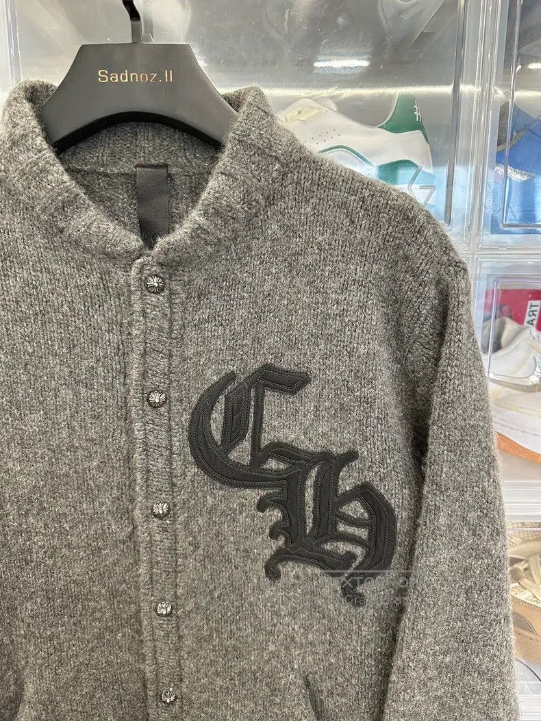 Chrome Hearts CHROME HEARTS Size M Sanskrit letter leather gray cashmere Size US M / EU 48-50 / 2 - 2 Thumbnail