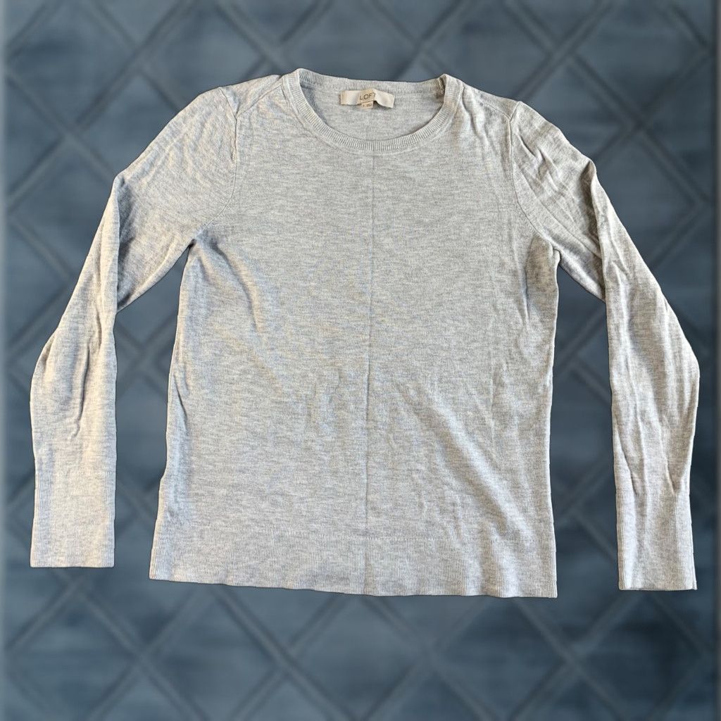 Loft **LOFT Minimalist Neutral Gray Women's Crewneck Long Sleeve Sweater** User: Loft Minimalist Neutral Gray Women's Crewneck Long Sleeve Sweater Size S / US 4 / IT 40 - 1 Thumbnail