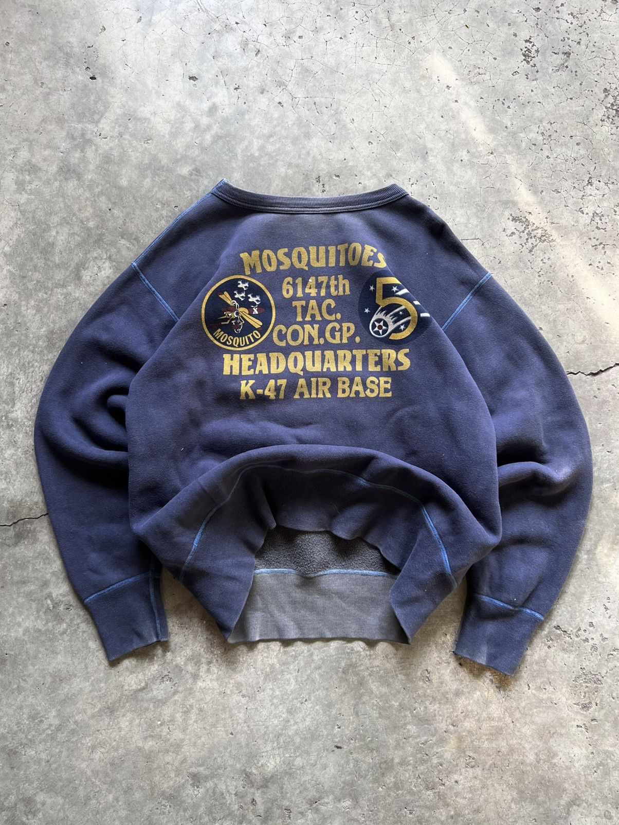 Buzz Rickson's BUZZ RICKSON'S "Mosquitoes" K-47 Air Base Loopwheel Sweater Size US M / EU 48-50 / 2 - 1 Thumbnail
