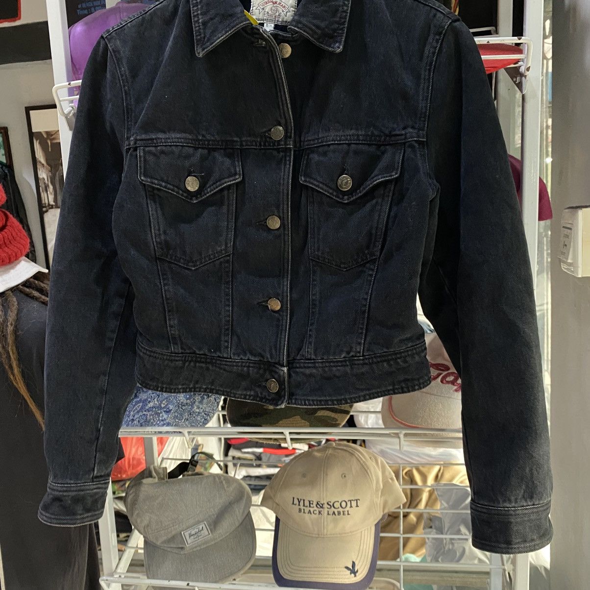 Giorgio Armani Vintage Giorgio Armani Jeans Denim Jacket Sherpa size XS Size US XS / EU 42 / 0 - 5 Thumbnail
