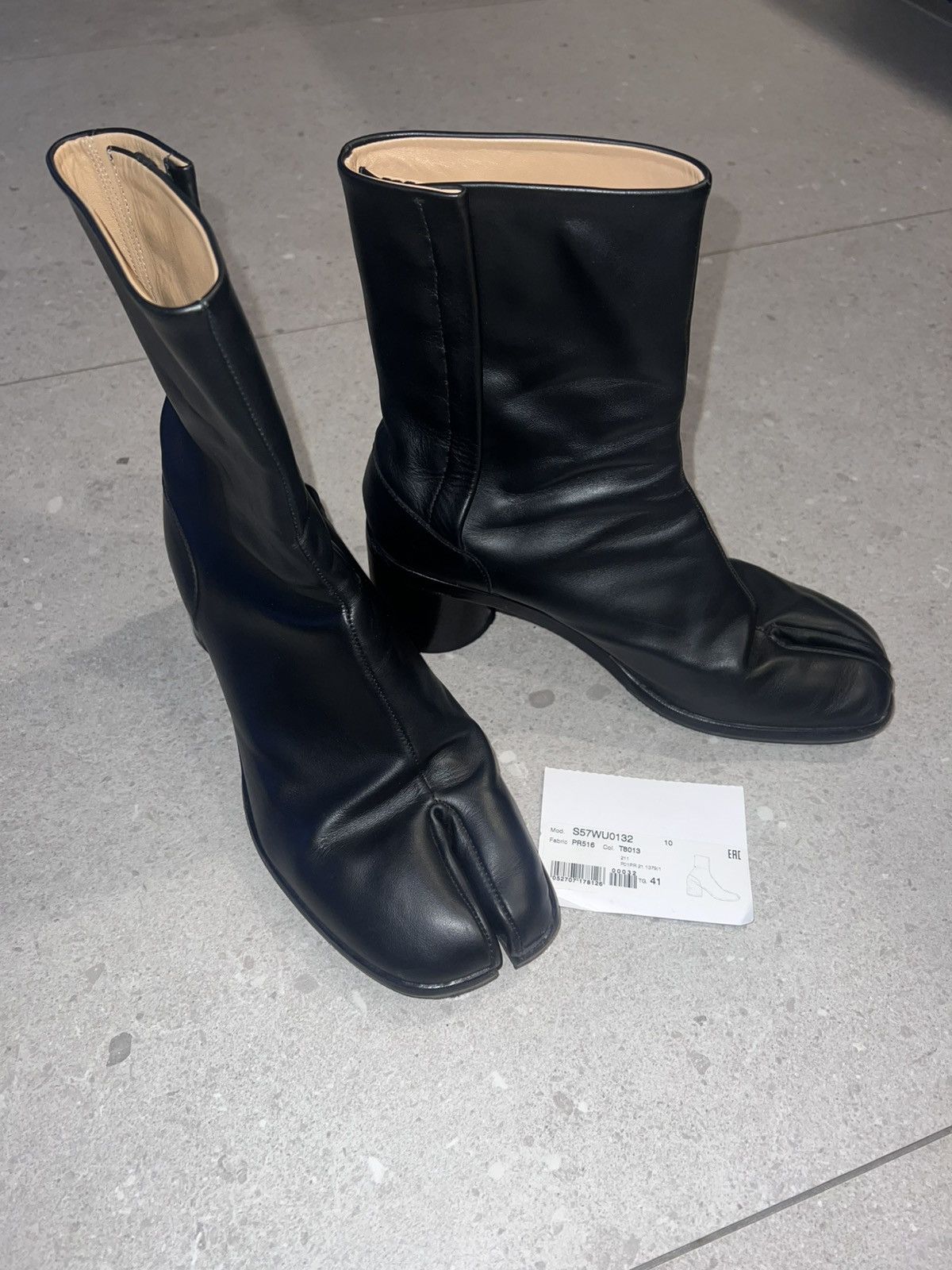 Maison Margiela Size Zip Campus Boot Replica Black Leather | Grailed
