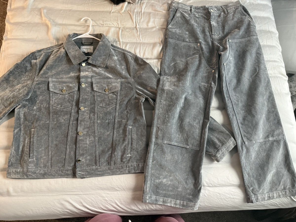 Casablanca Casablanca Peach texture denim jacket / Pants Size US XXL / EU 58 / 5 - 1 Thumbnail
