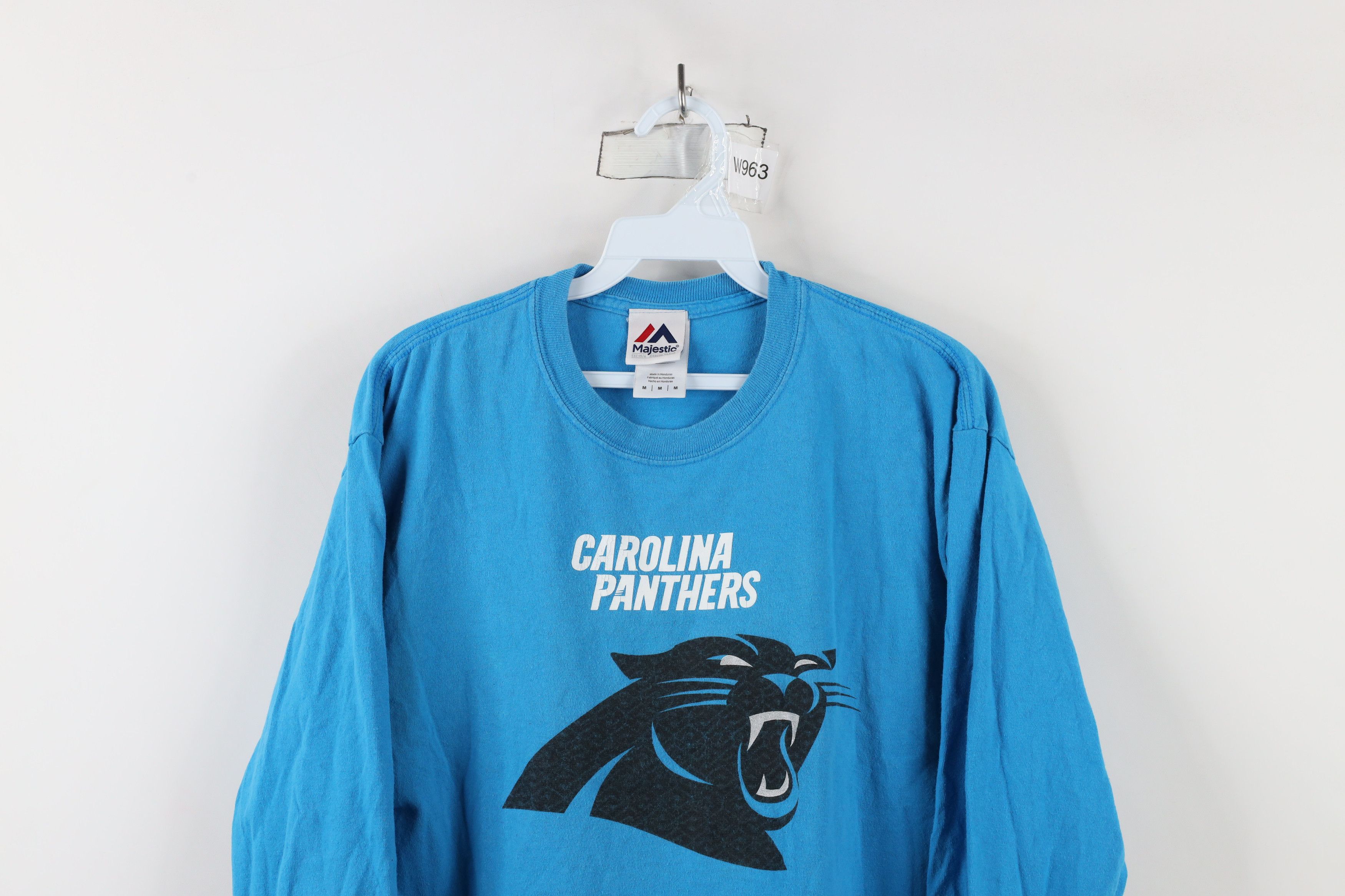 Majestic × Vintage Vintage Majestic Carolina Panthers Long Sleeve T-Shirt Size US M / EU 48-50 / 2 - 2 Thumbnail