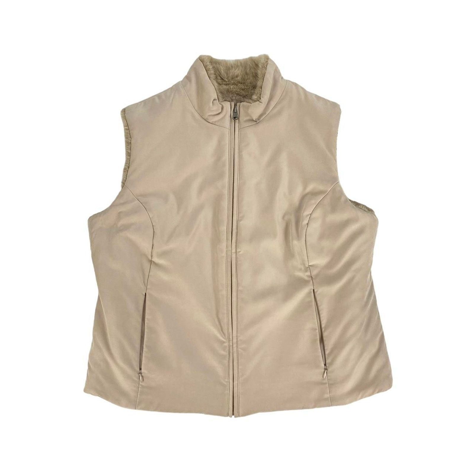 Other Principles Reversible Faux Fur Gilet Bodywarmer Jacket Size XL / US 12-14 / IT 48-50 - 3 Thumbnail