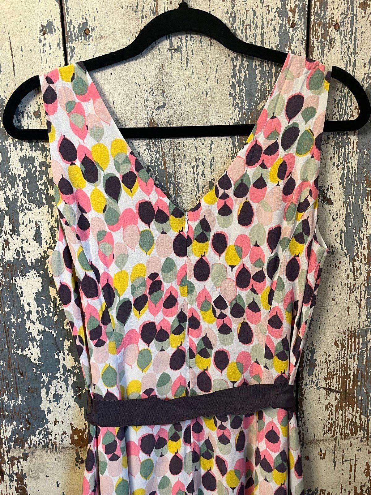 Boden Boden sleeveless dress size 8L V-neck geometric Size M / US 6-8 / IT 42-44 - 6 Thumbnail