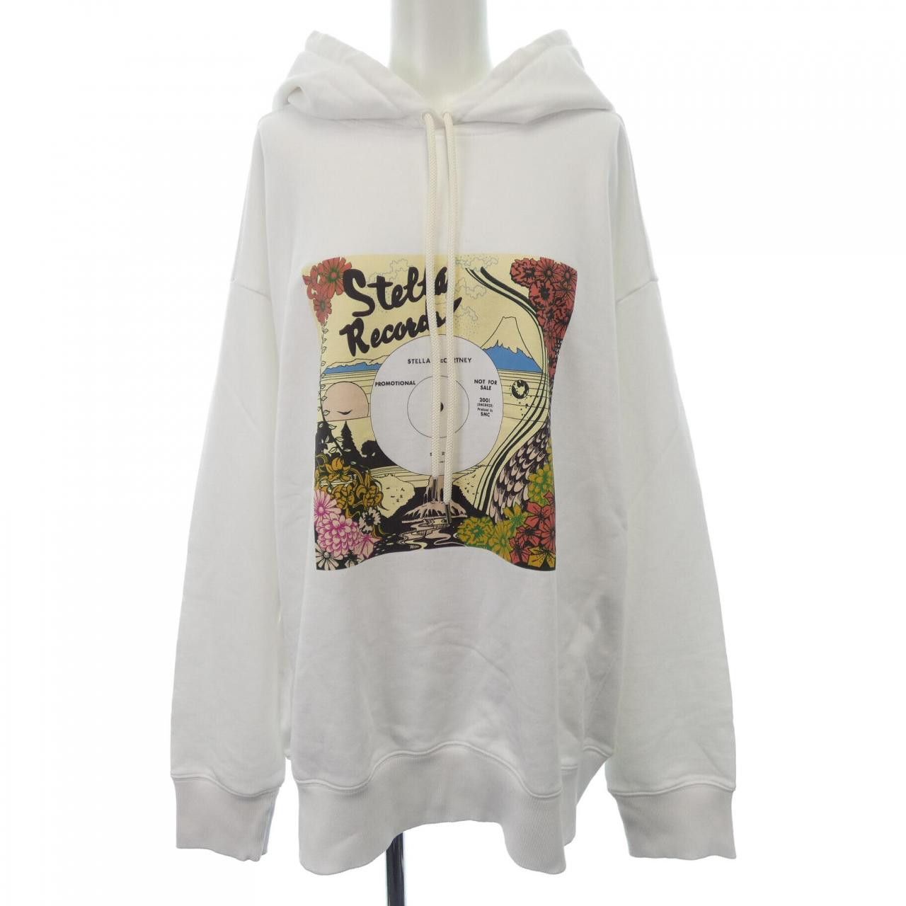 Stella McCartney Stella Mccartney Stella McCartney Record Hoodie Hoodie Cotton Sweatshirts & Hoodies DUTY FREE for USA Size ONE SIZE - 1 Thumbnail