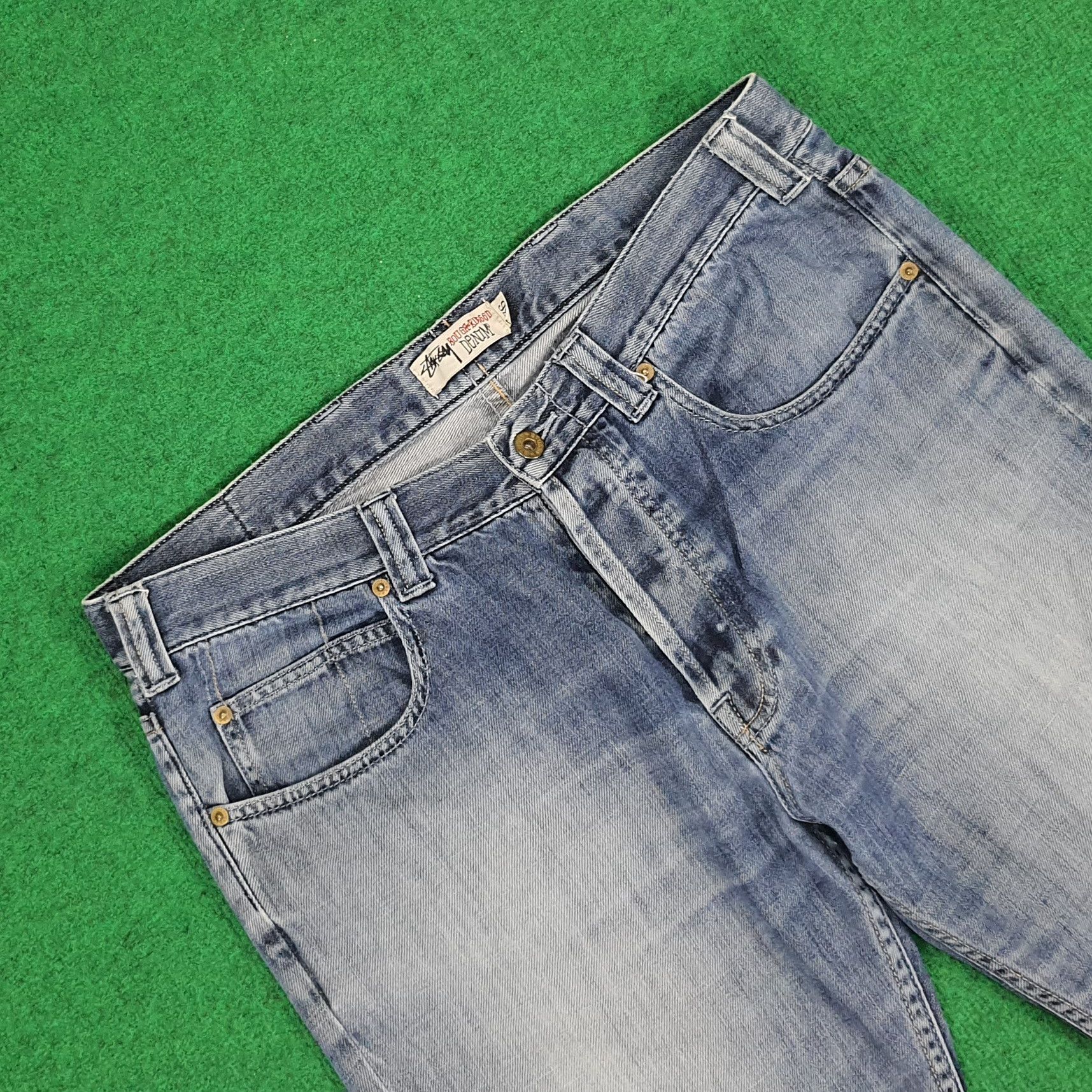 Stussy × Vintage Vintage Stussy Streetwear Custom Logo Jeans Size US 36 / EU 52 - 6 Thumbnail