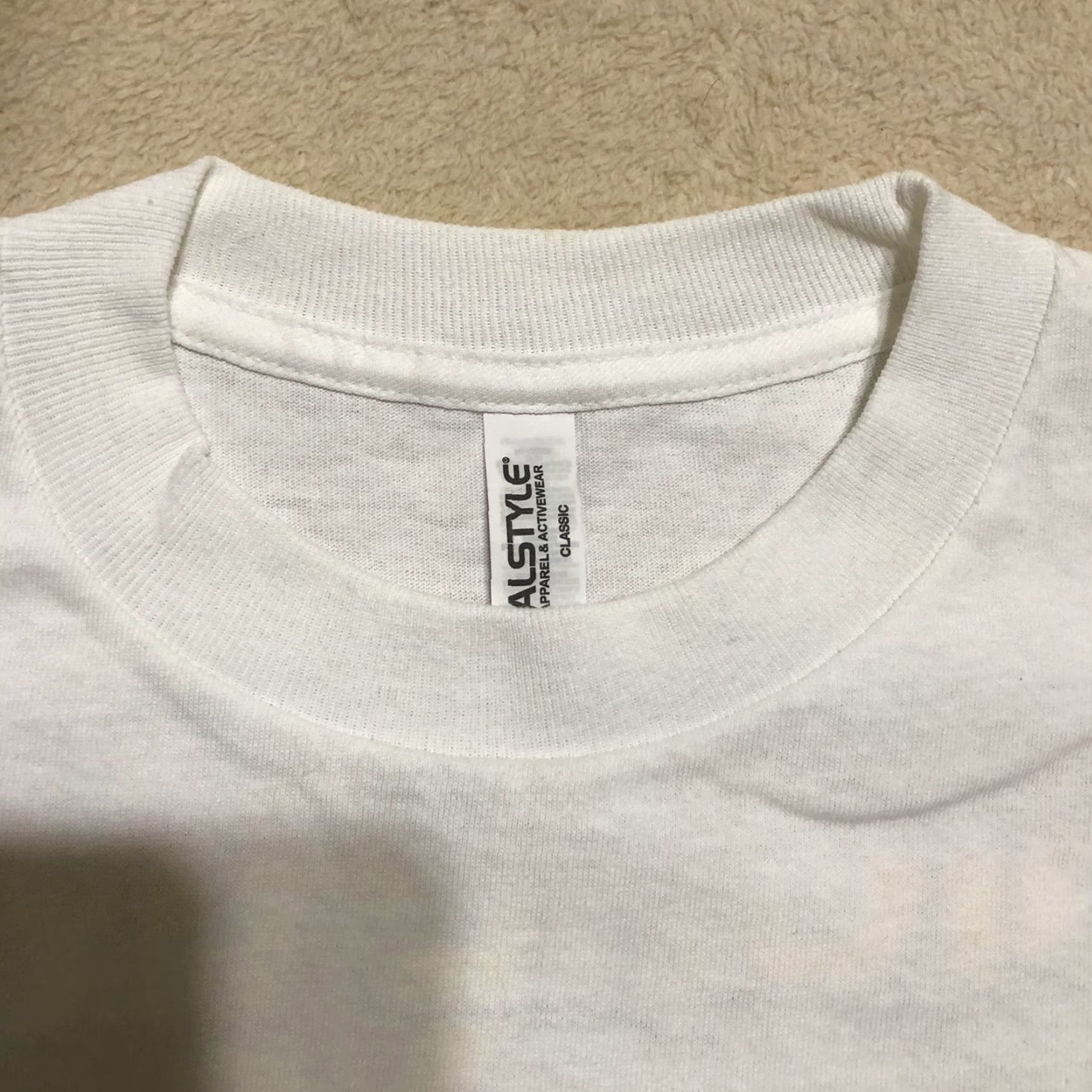 Vintage Joe Tamponi Highland Men's Long Sleeve T-Shirt Alstyle Cotton Crew Neck Logo White S Size US S / EU 44-46 / 1 - 3 Thumbnail