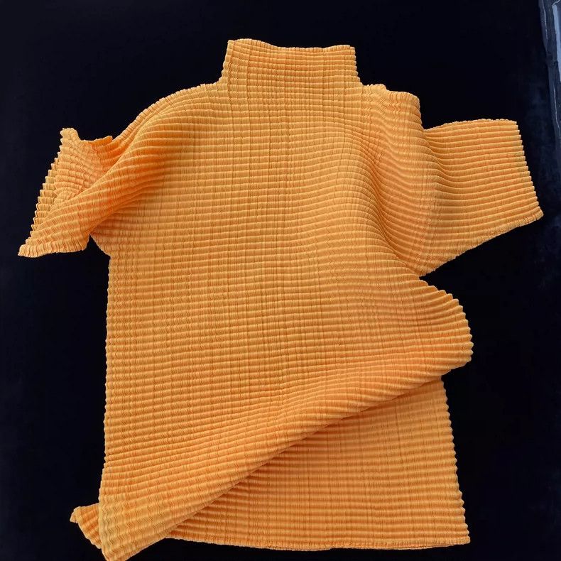 Issey Miyake issey miyake size:2 Orange short-sleeved top Size XXS / US 00 / IT 34 - 2 Thumbnail