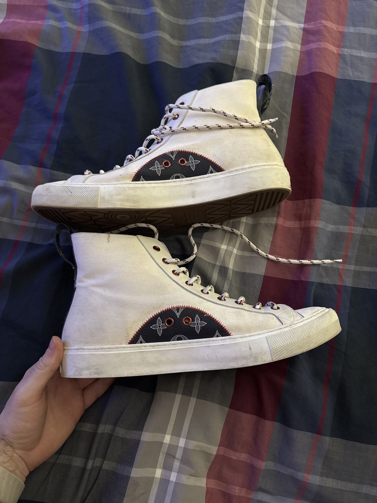 Louis Vuitton Louis vuitton high top tattoo monogram Size US 11 / EU 44 - 2 Thumbnail