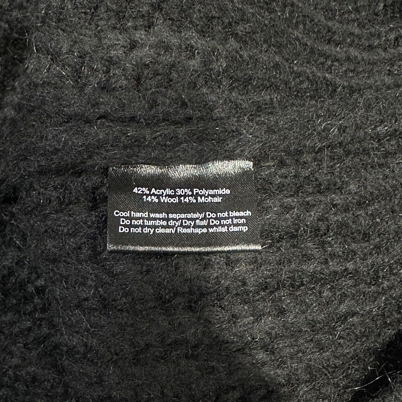 Represent Clo. Represent Heavy Rib Sweater - Black Size US L / EU 52-54 / 3 - 5 Thumbnail