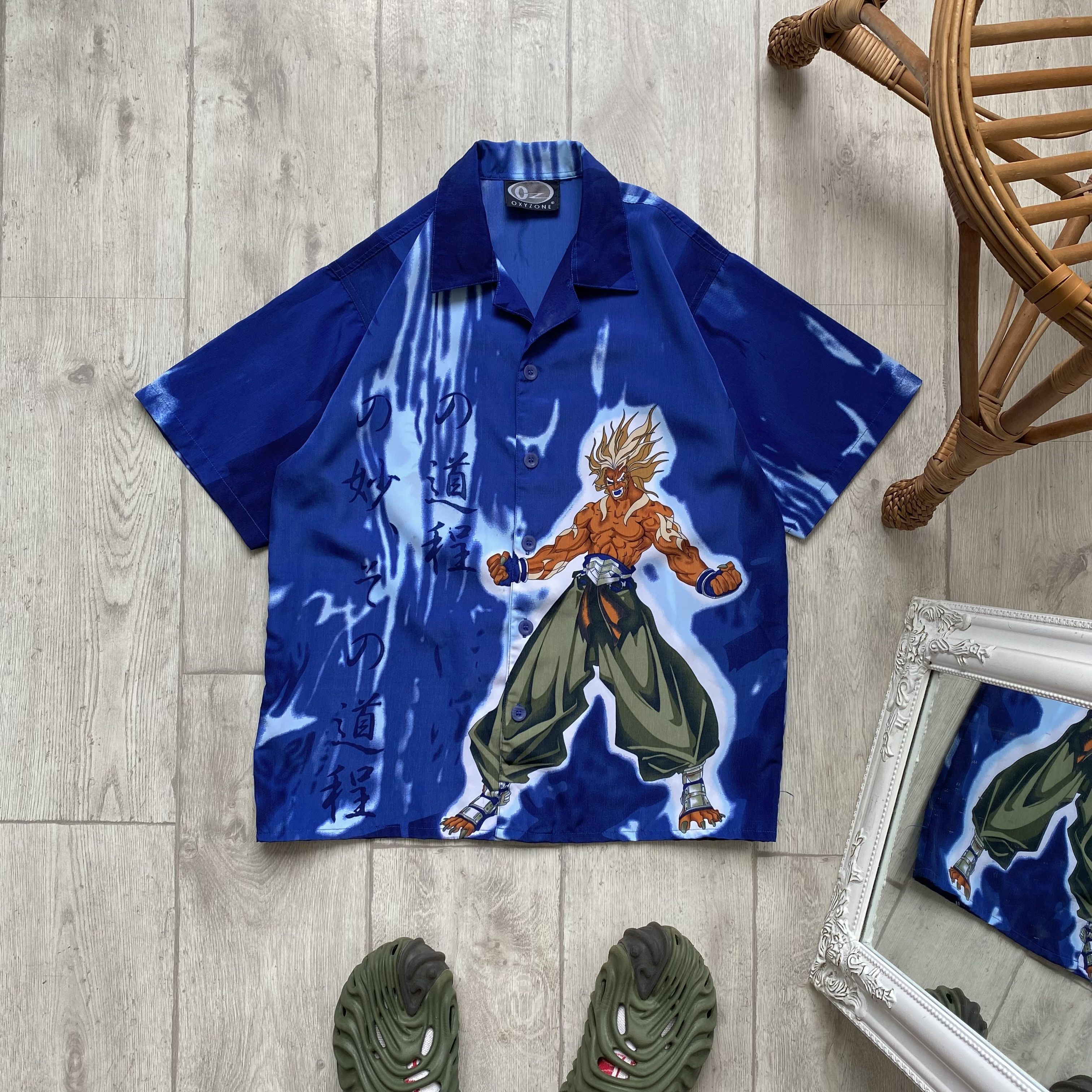 Anime 🈳 Vintage 90s Anima Japanese Crazy Shirt Hawaii big Logo Size US S / EU 44-46 / 1 - 1 Thumbnail
