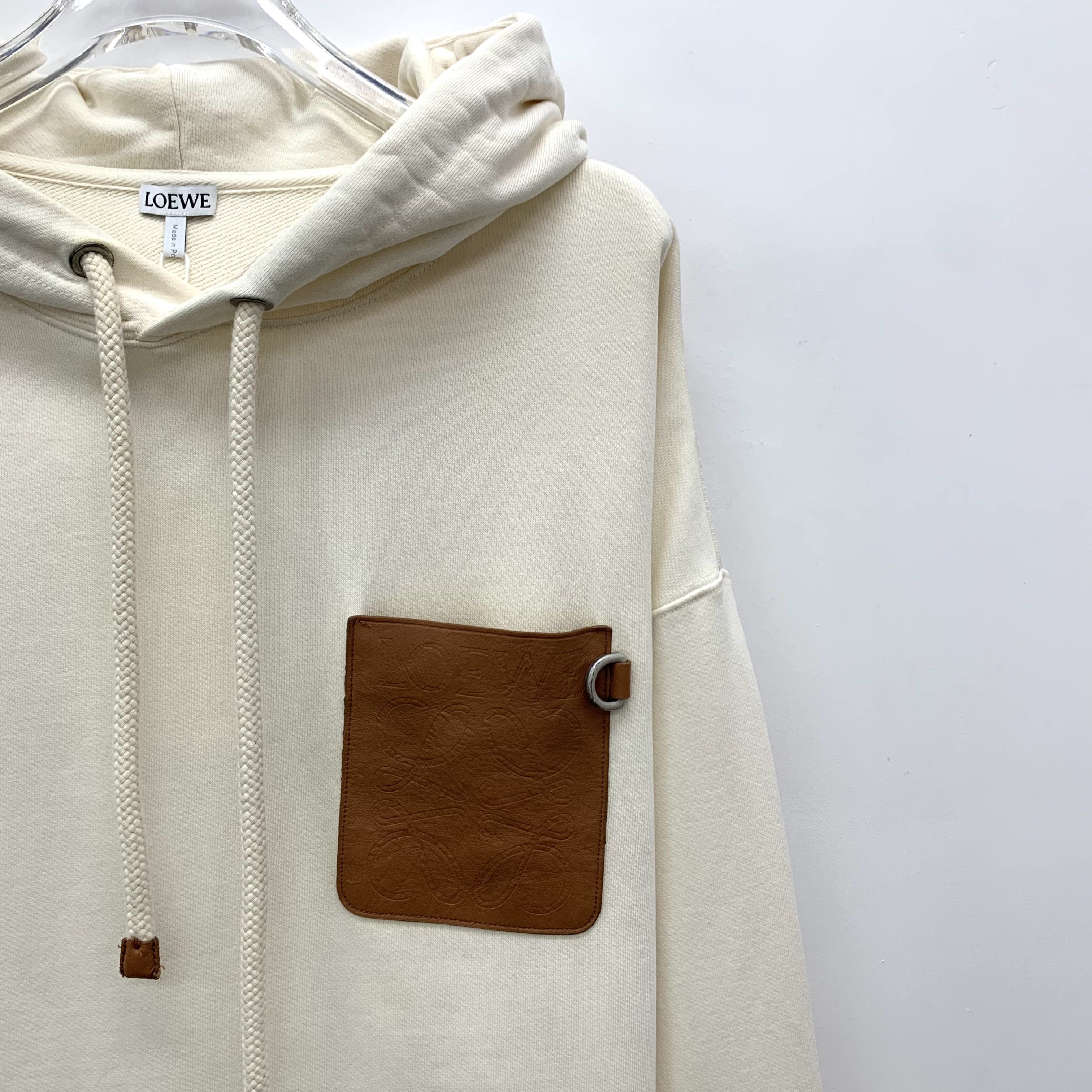 Loewe Loewe Beige Logo Patch Hoodie (Size M) Size M / US 6-8 / IT 42-44 - 7 Thumbnail