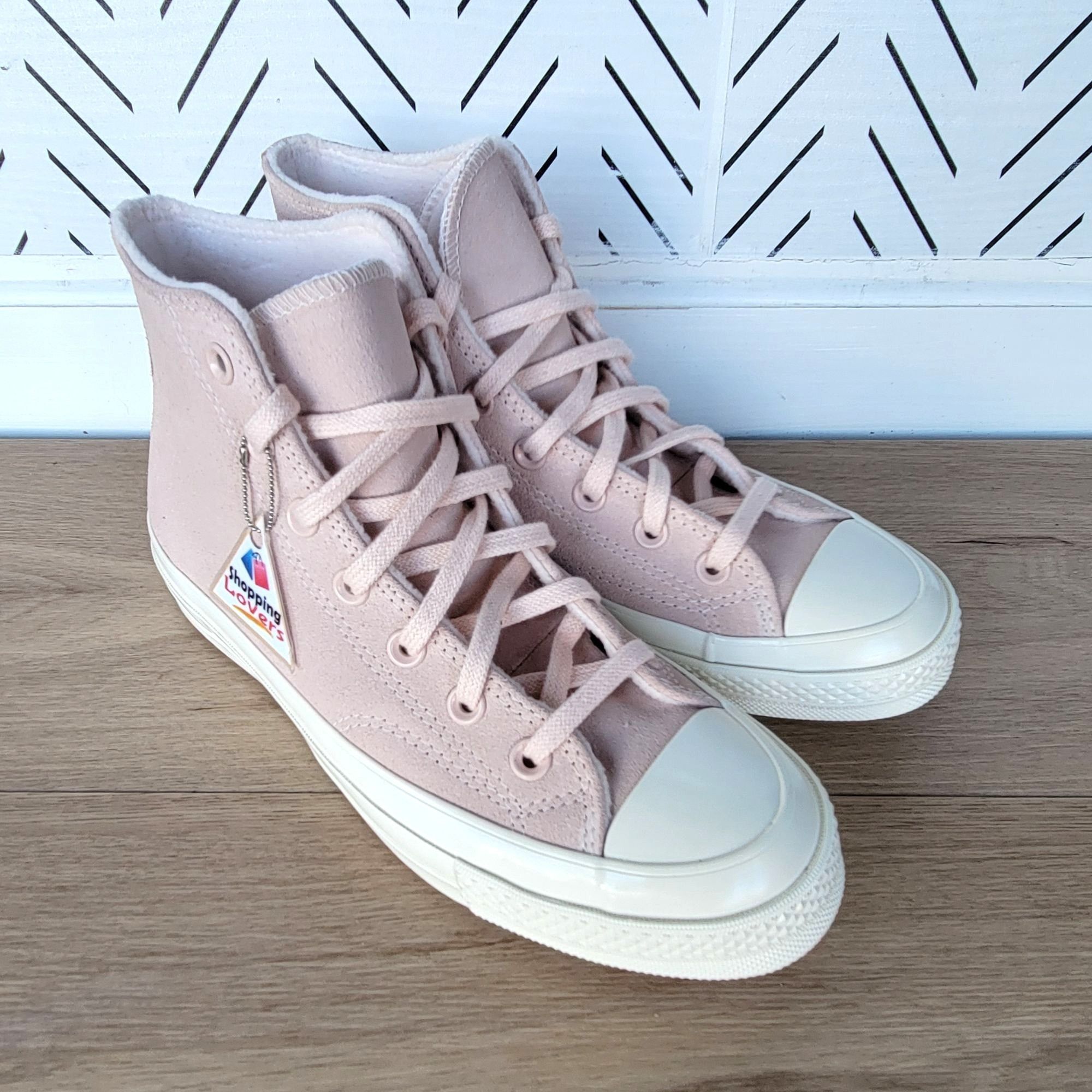 Converse ❤️Converse Chuck 70 Hi Suede Pink 6.5 Men's Shoes Fleece Lin Size US 6.5 / EU 39-40 - 2 Thumbnail
