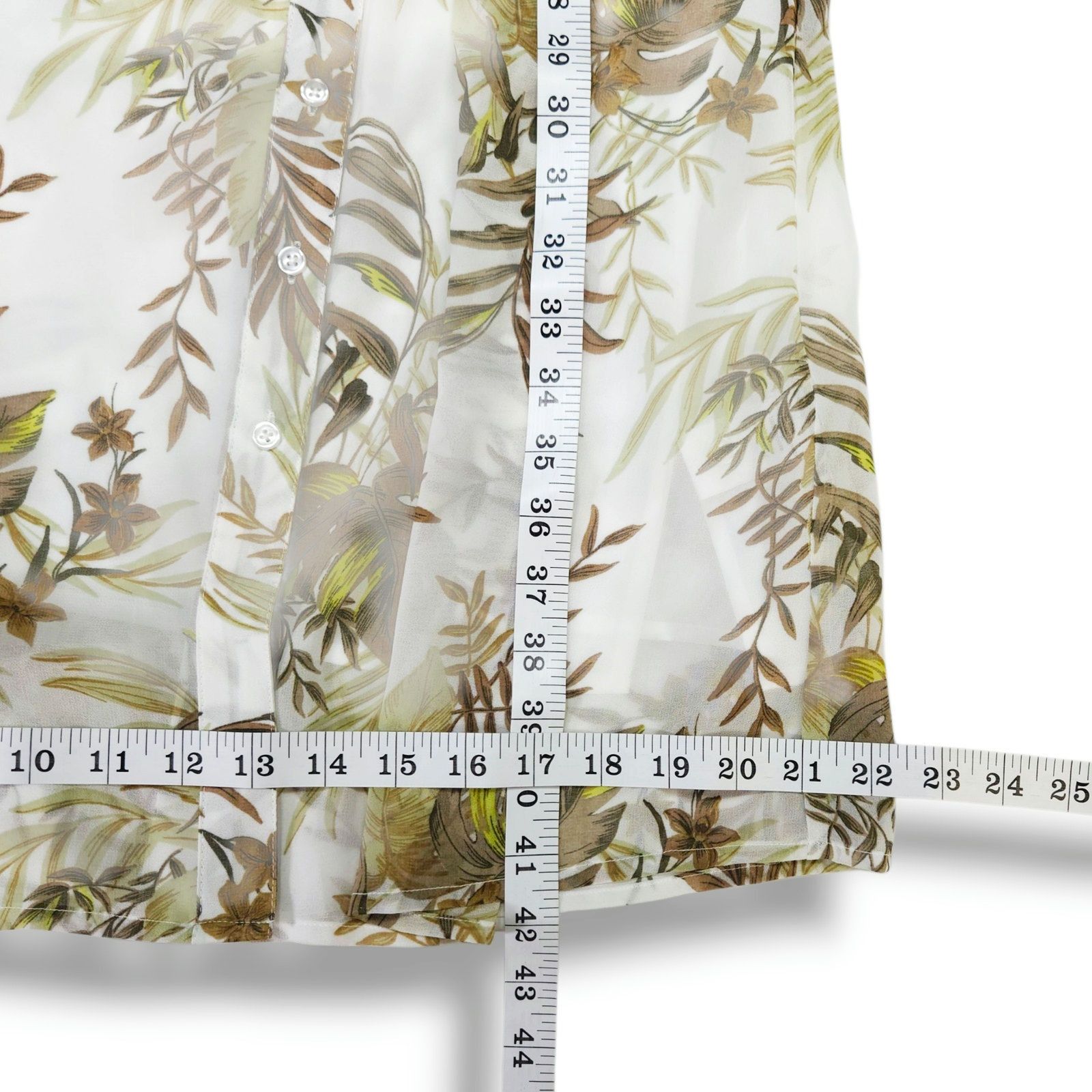 South2 West8 41 Hawthorn Petite Floral Midi Dress Button Ivory Resort 5P Size M / US 6-8 / IT 42-44 - 10 Thumbnail