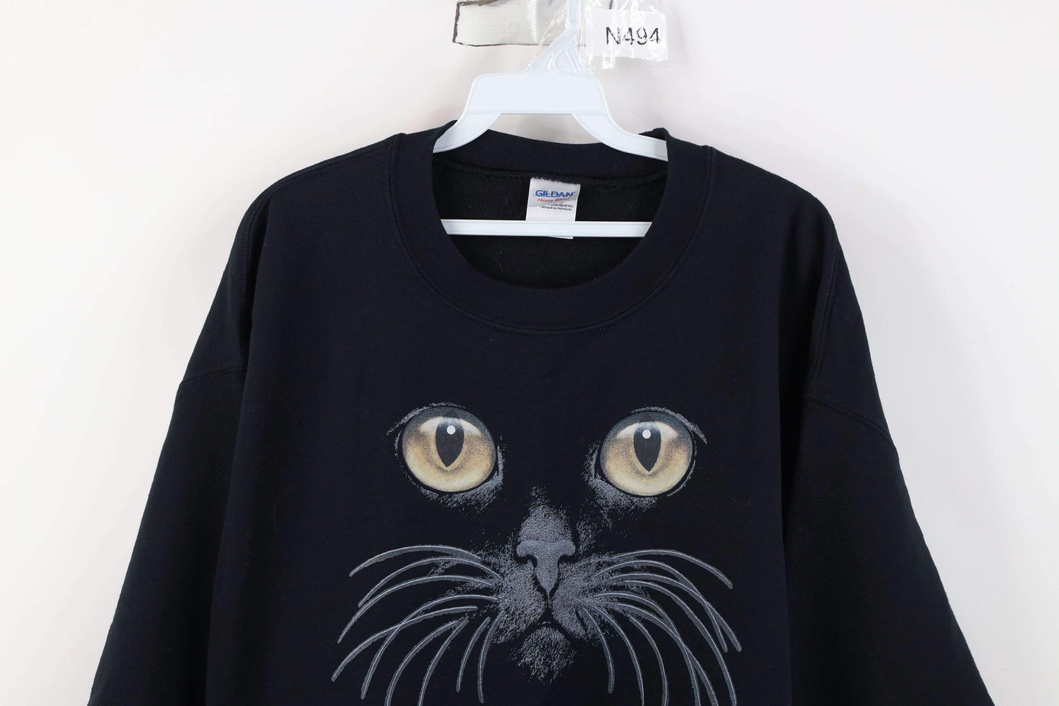 Vintage Vintage 90s Y2K Streetwear Cat Kitten Crewneck Sweatshirt Size L / US 10 / IT 46 - 2 Thumbnail