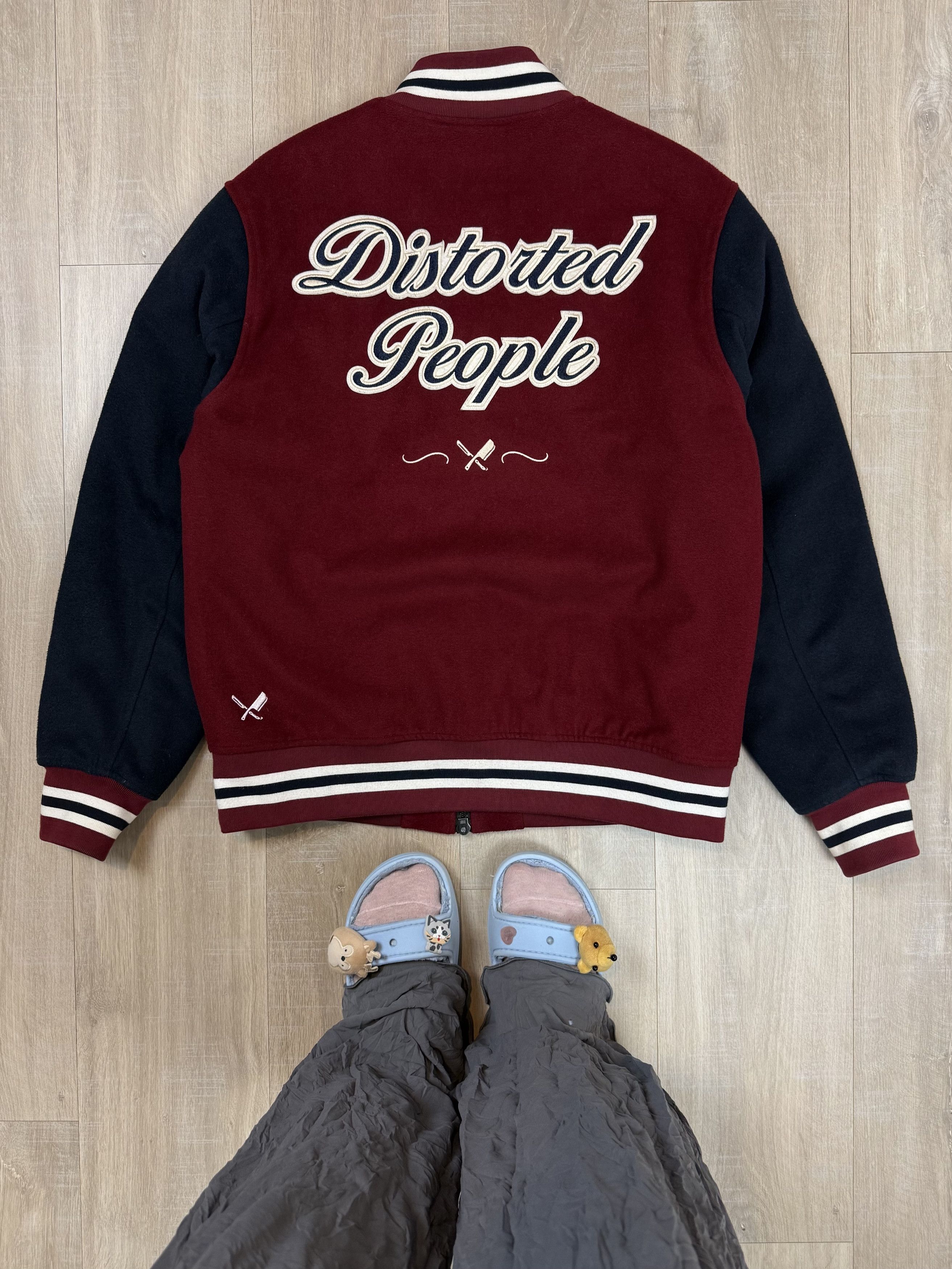 Vintage Distorted People Bomber Jacket Wool Size L Size US L / EU 52-54 / 3 - 1 Thumbnail