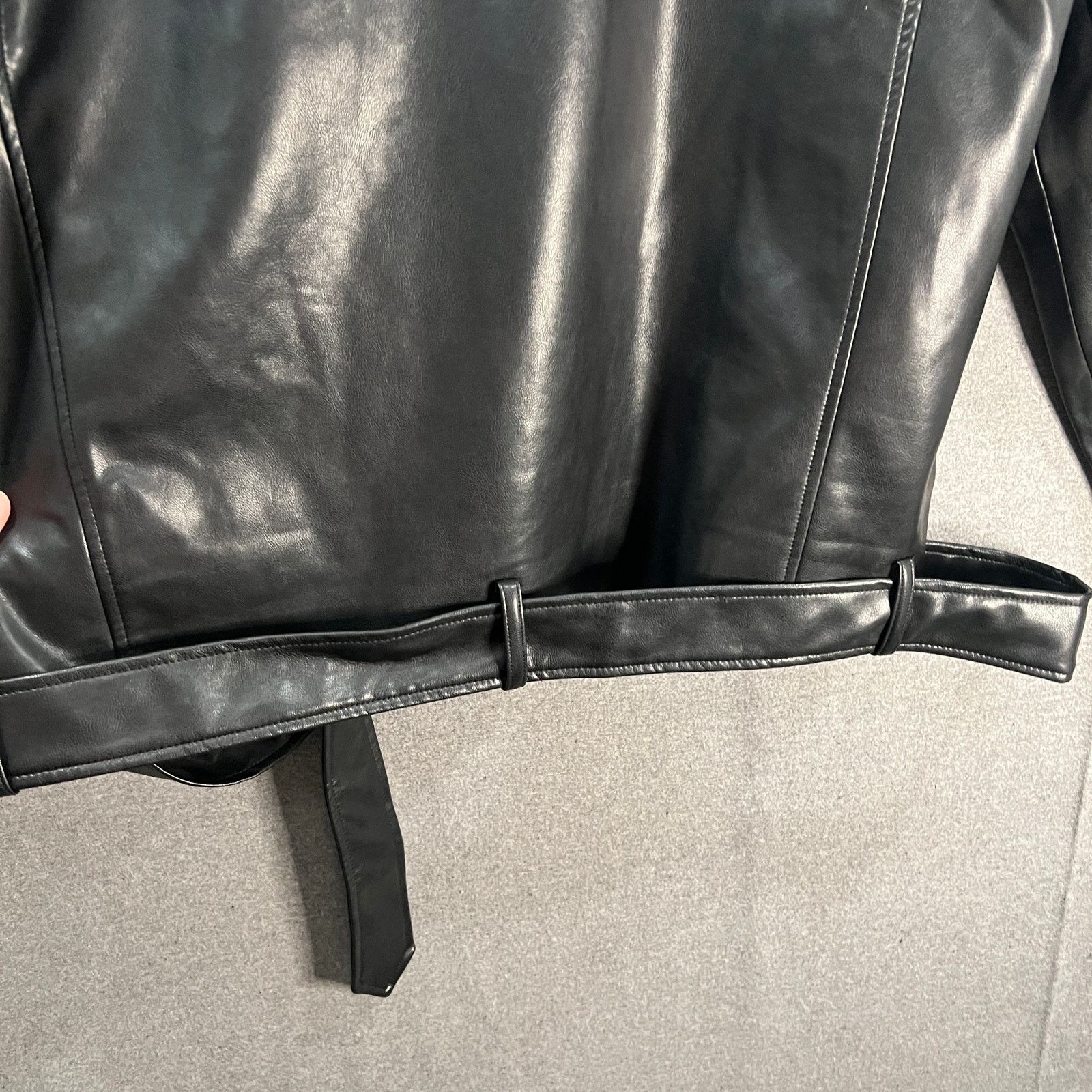 Other Worthington Women's Faux Leather Biker Winter Jacket Size XL / US 12-14 / IT 48-50 - 11 Thumbnail