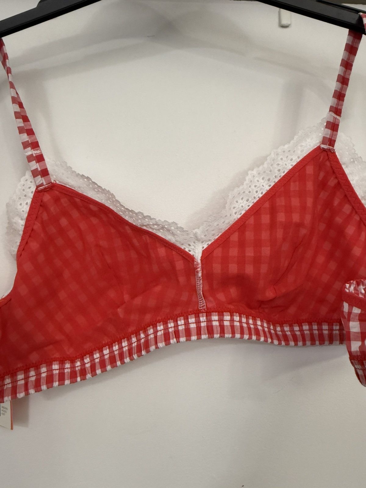 Other Colsie Red Plaid bralette Top - Size Women’s Large Size L / US 10 / IT 46 - 5 Thumbnail