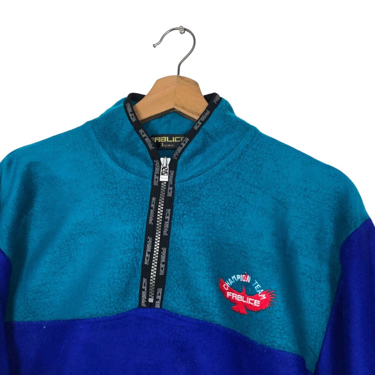 Japanese Brand × Vintage 📌Vintage Half Zipper Fleece Jacket Fablice Issey Miyake Size US L / EU 52-54 / 3 - 13 Thumbnail