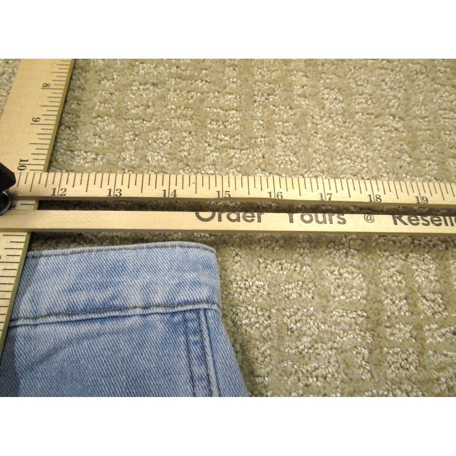 Vintage Sage Fig Jeans Women 30 High Rise Barrel Button Fly Hearts Light Wash NWT Jeans Size 32" / US 10 / IT 46 - 5 Thumbnail
