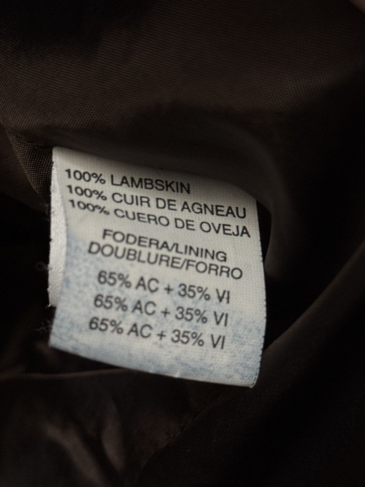 Armani Collezioni Armani Collezioni Men’s Brown Lambskin Leather Jacket IT 52 Size US L / EU 52-54 / 3 - 15 Thumbnail