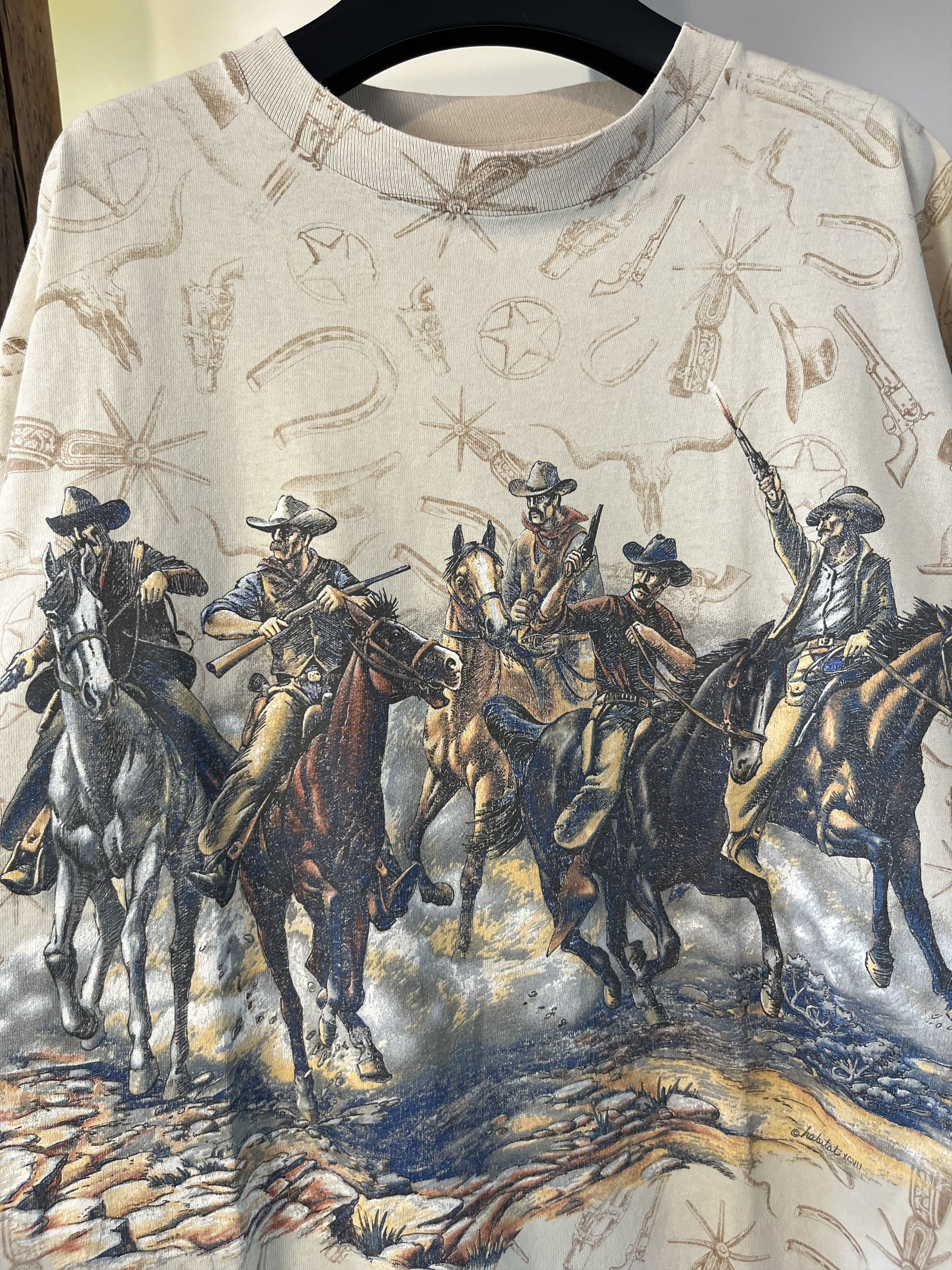 Habitat Vintage 1997 Habitat Cowboys Wild West Tee Size US L / EU 52-54 / 3 - 2 Thumbnail