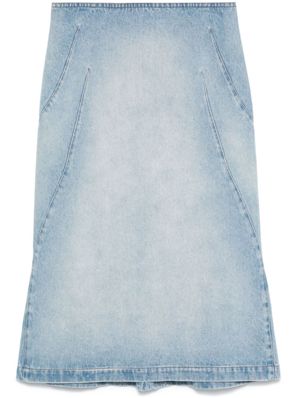 Dries Van Noten DENIM MIDI SKIRT Size 27" / US 4 / IT 40 - 1 Thumbnail