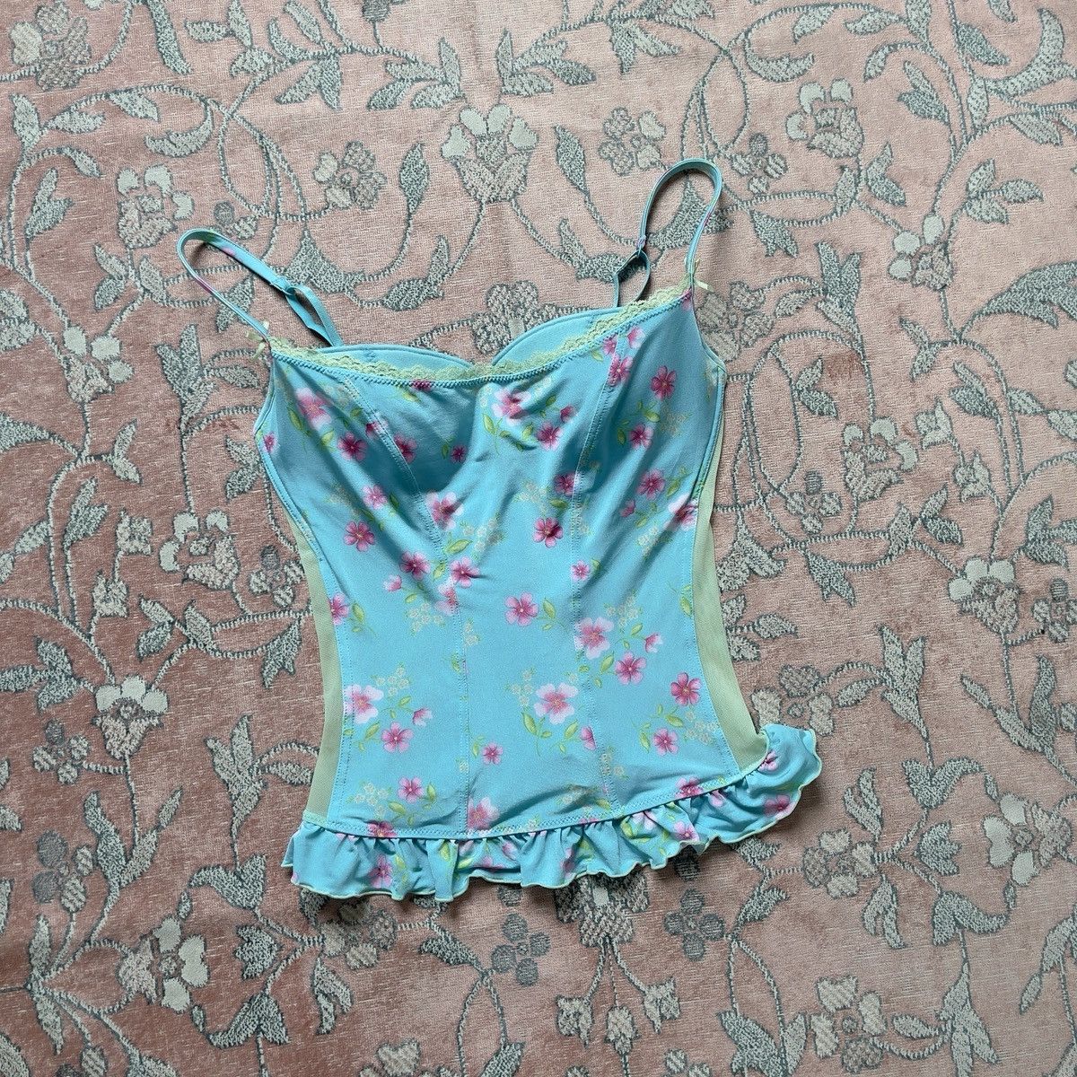 Victoria's Secret Victoria’s Secret Blue Floral Bustier (34C/32D) Size M / US 6-8 / IT 42-44 - 7 Thumbnail