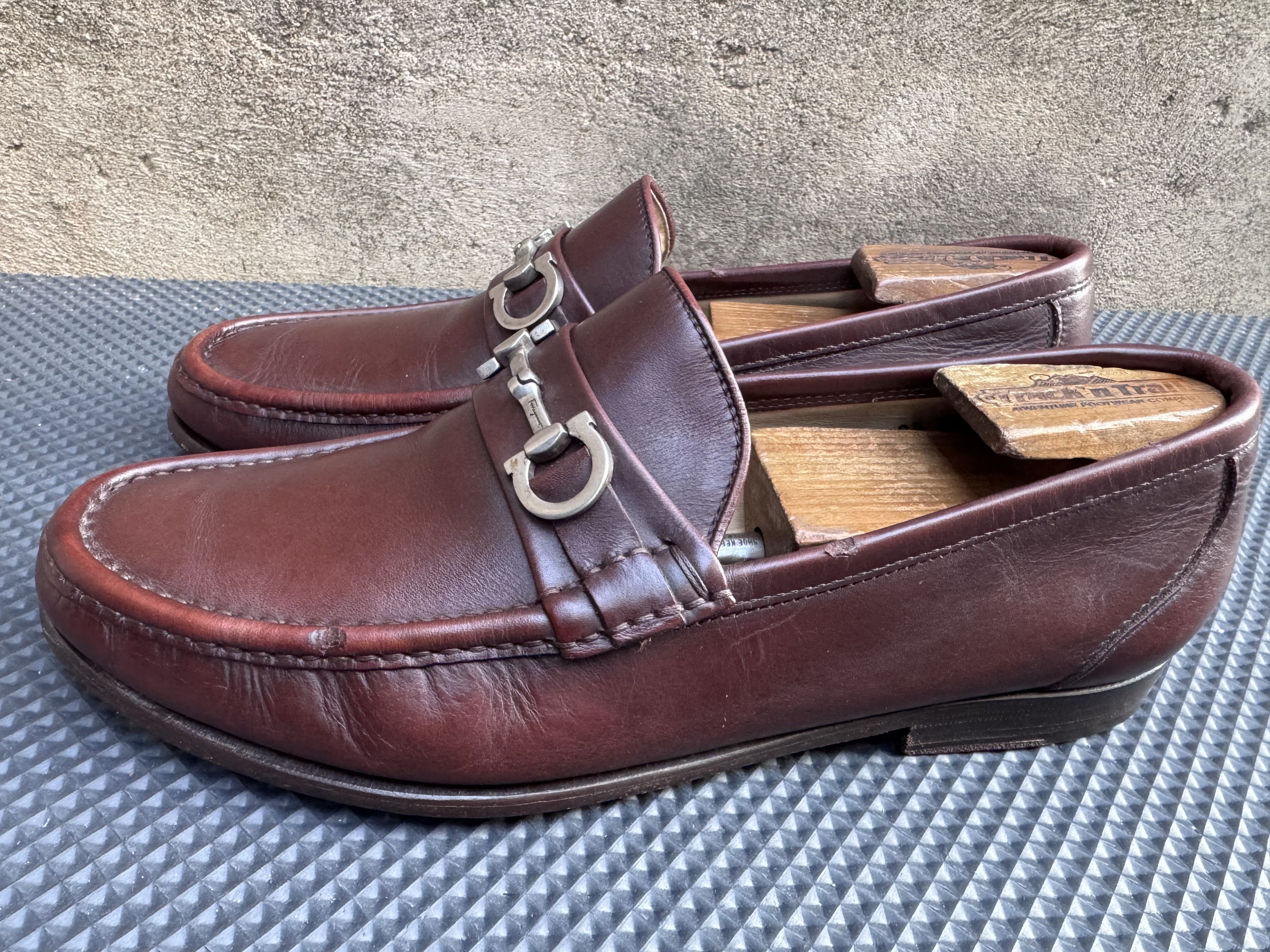 Salvatore Ferragamo Salvatore Ferragamo Gancini Bit Luxury Brown Size US 9.5 / EU 42-43 - 4 Thumbnail