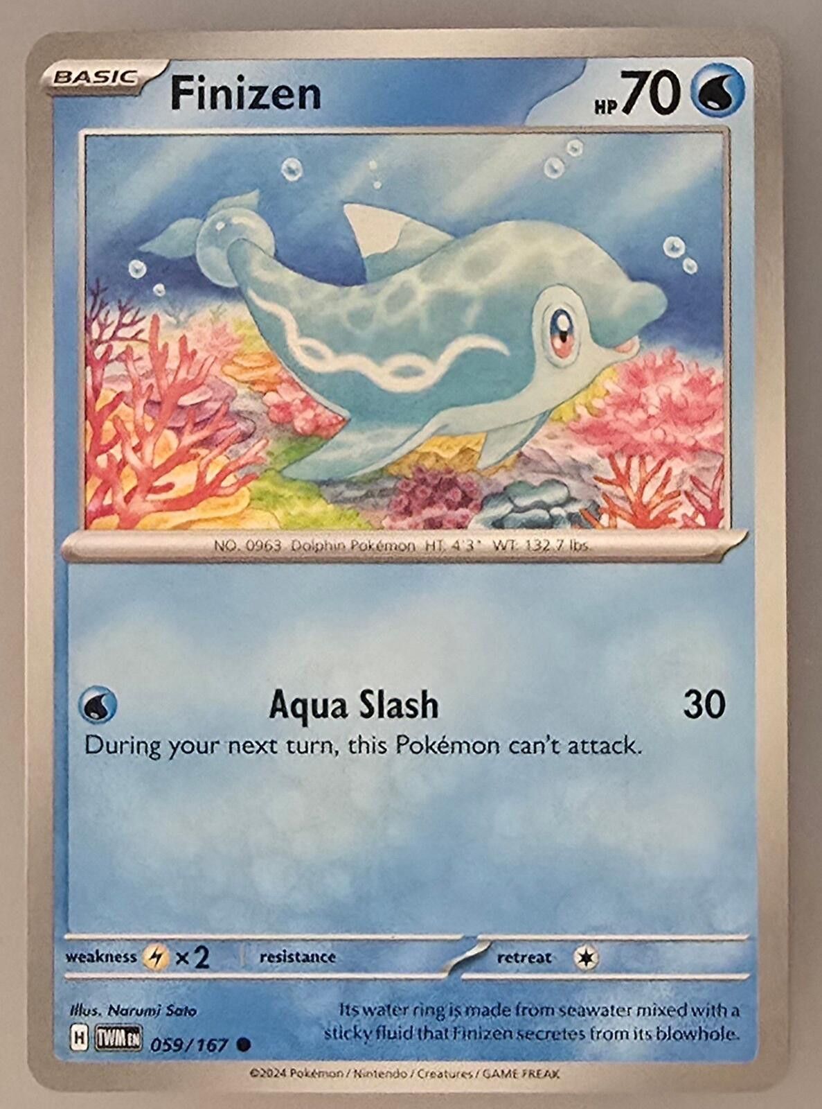 Pokemon Finizen card from the Twilight Masquerade Size ONE SIZE - 1 Thumbnail