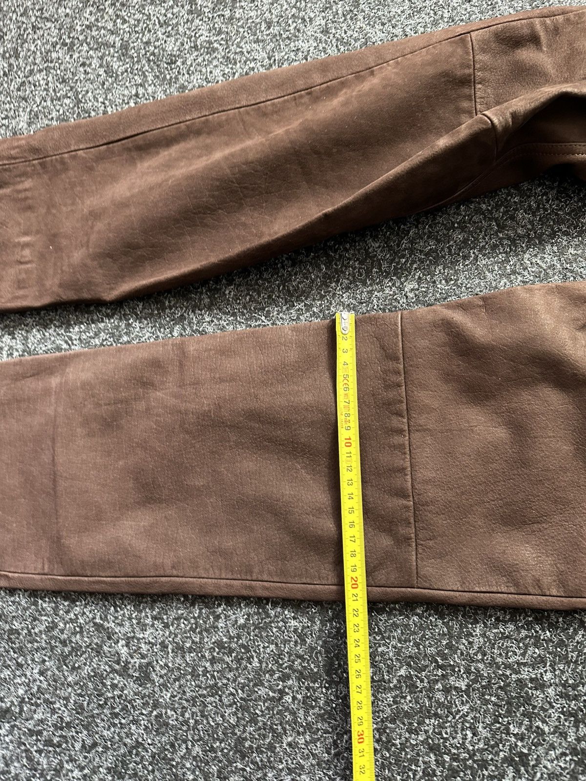 Cowboy Equipment × Leather 🚨GRAIL BOOTCUT BROWN Cowboy Biker Leather Pants Size 24" / US 00 / IT 34 - 17 Thumbnail
