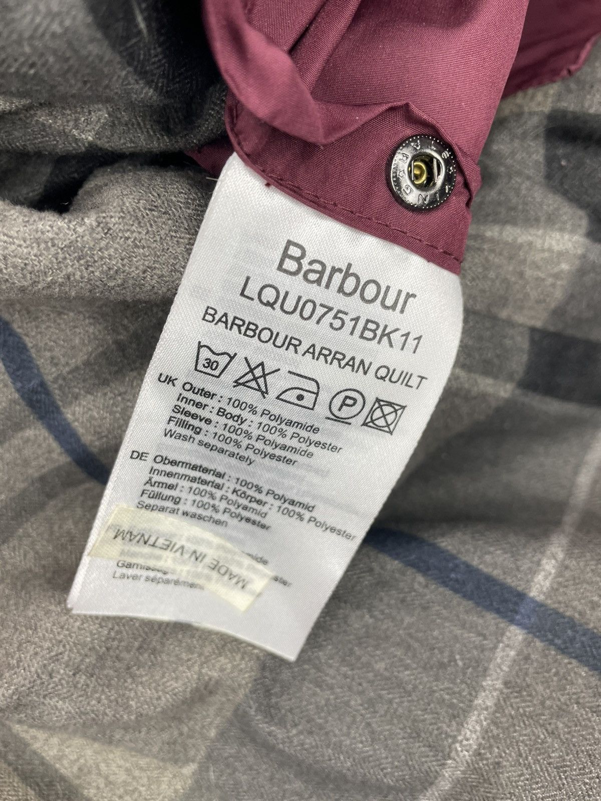 Barbour Barbour Women Arran Quilt Blac Coat Size US 6 UK 10 EUR 36 Size M / US 6-8 / IT 42-44 - 5 Thumbnail